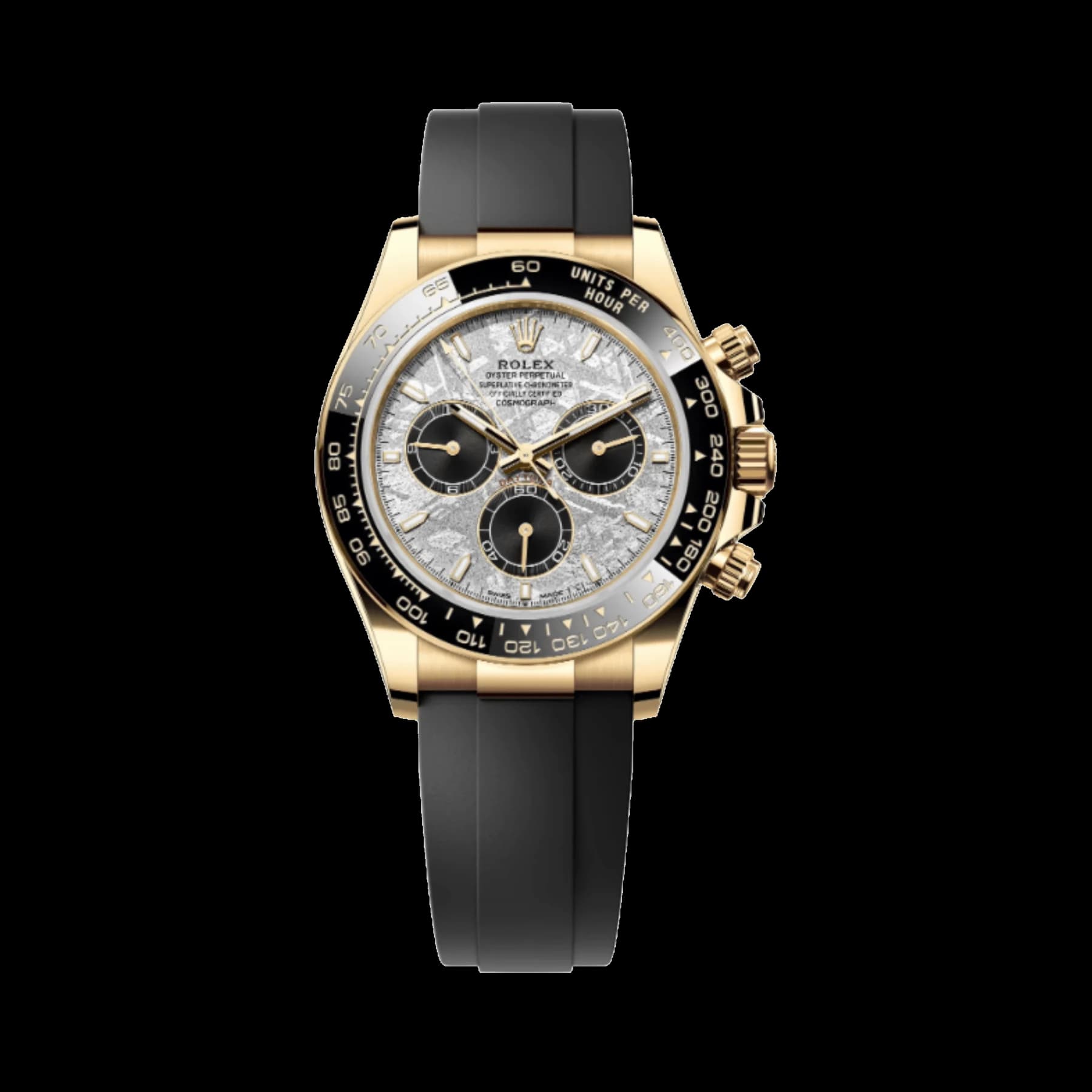 Rolex Daytona 126518LN Yellow Gold Meteorite Dial Oysterflex (2025)