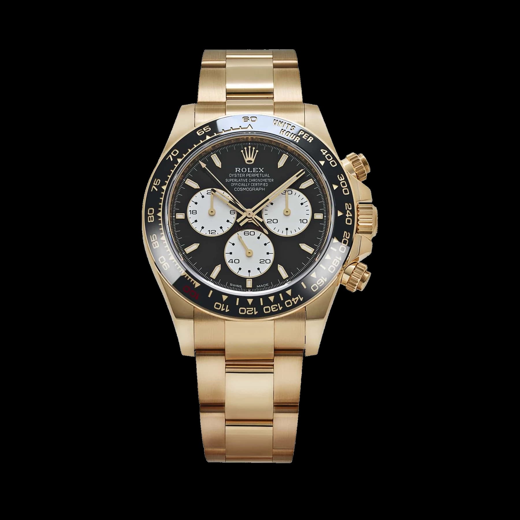 Rolex Daytona 126528LN 'Le Mans' Yellow Gold Black Dial
