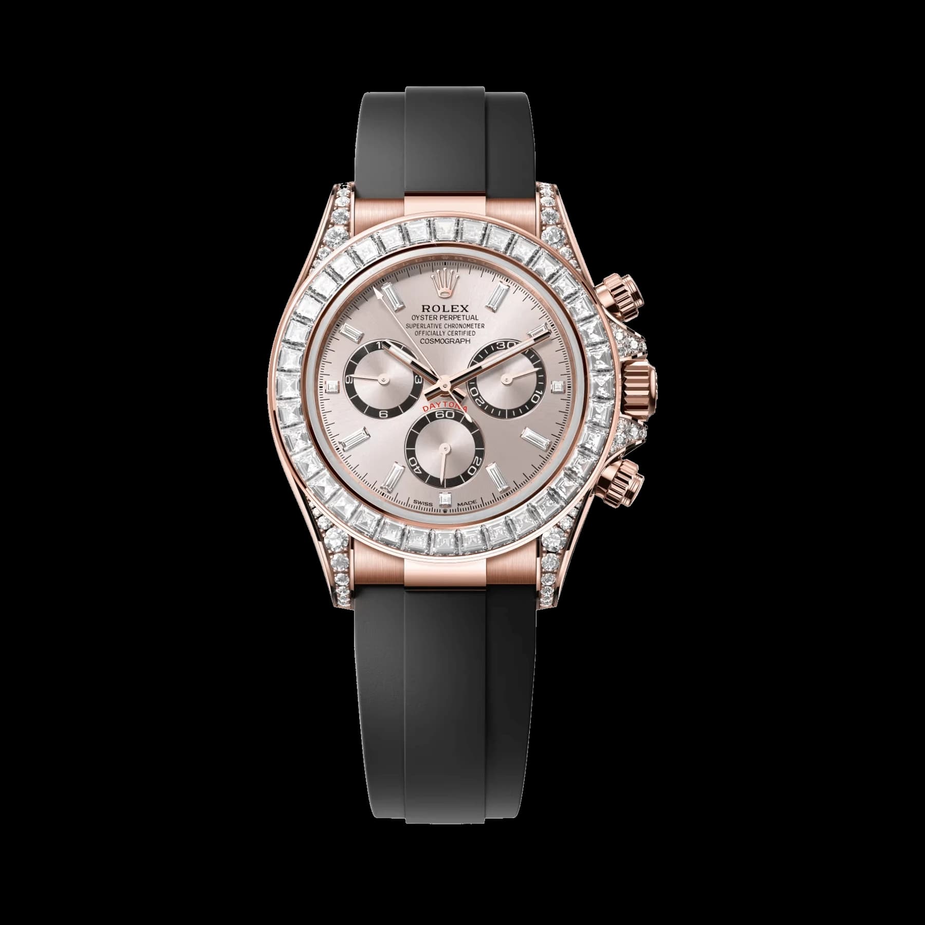 Rolex Daytona 126535TBR Rose Gold Sundust Diamond Dial Diamond Bezel