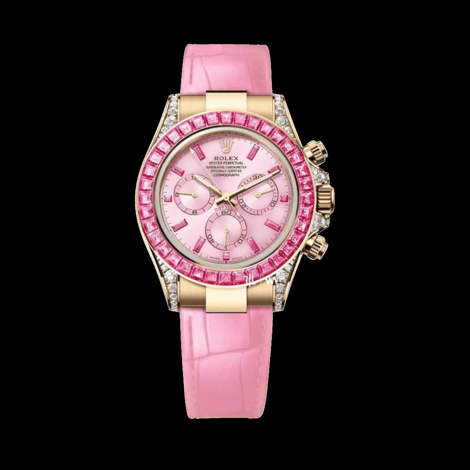 Rolex Daytona 126538TRO 'Barbie' Yellow Gold Pink Baguette Sapphire Dial and Bezel (2026)