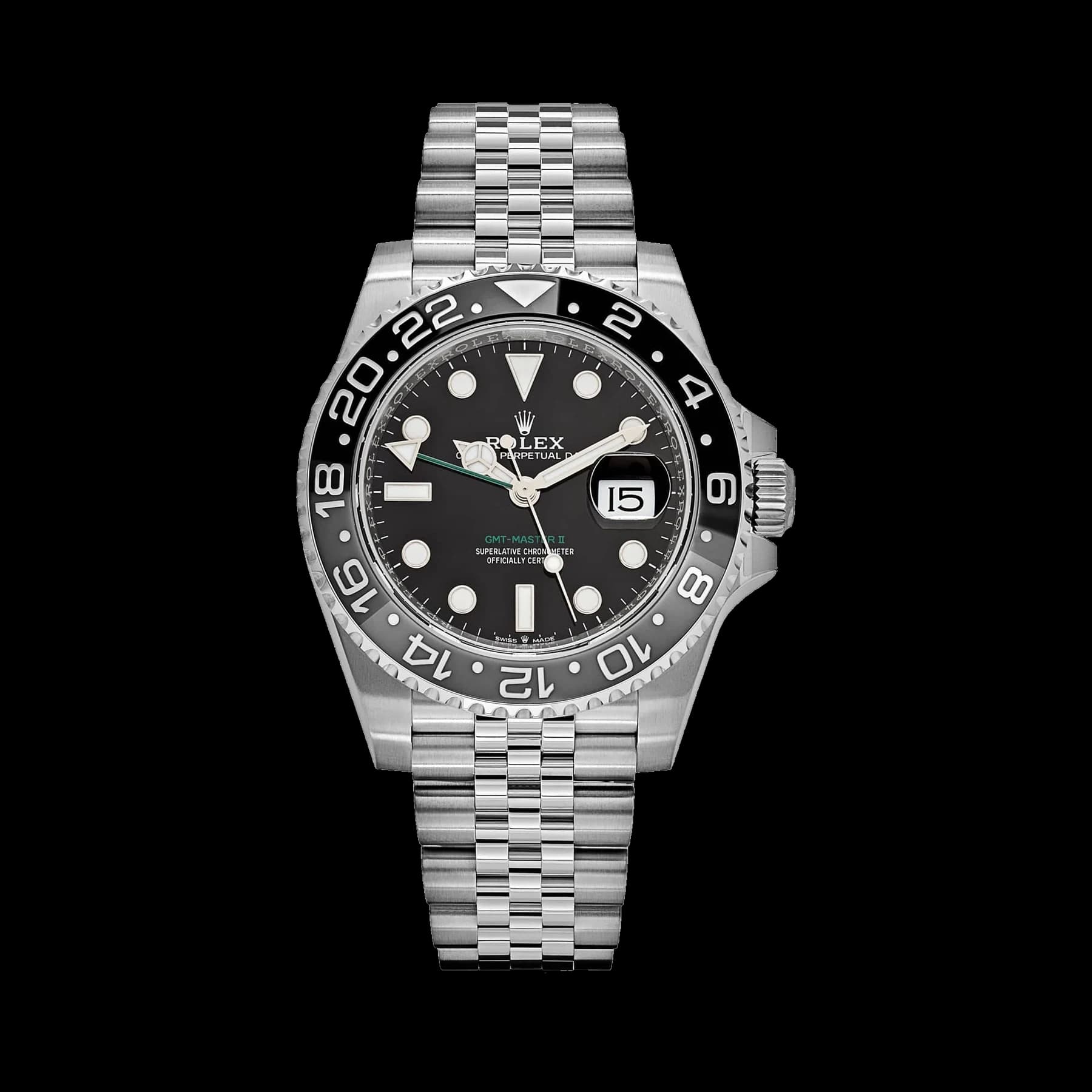Rolex GMT-Master II 126710GRNR 'Bruce Wayne' Stainless Steel Black Dial Jubilee (2026)