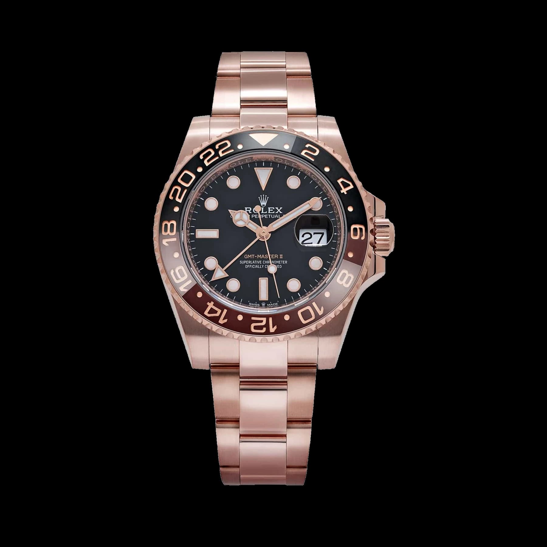 Rolex GMT-Master II 126715CHNR 'Root Beer' Rose Gold Black Dial (2025)