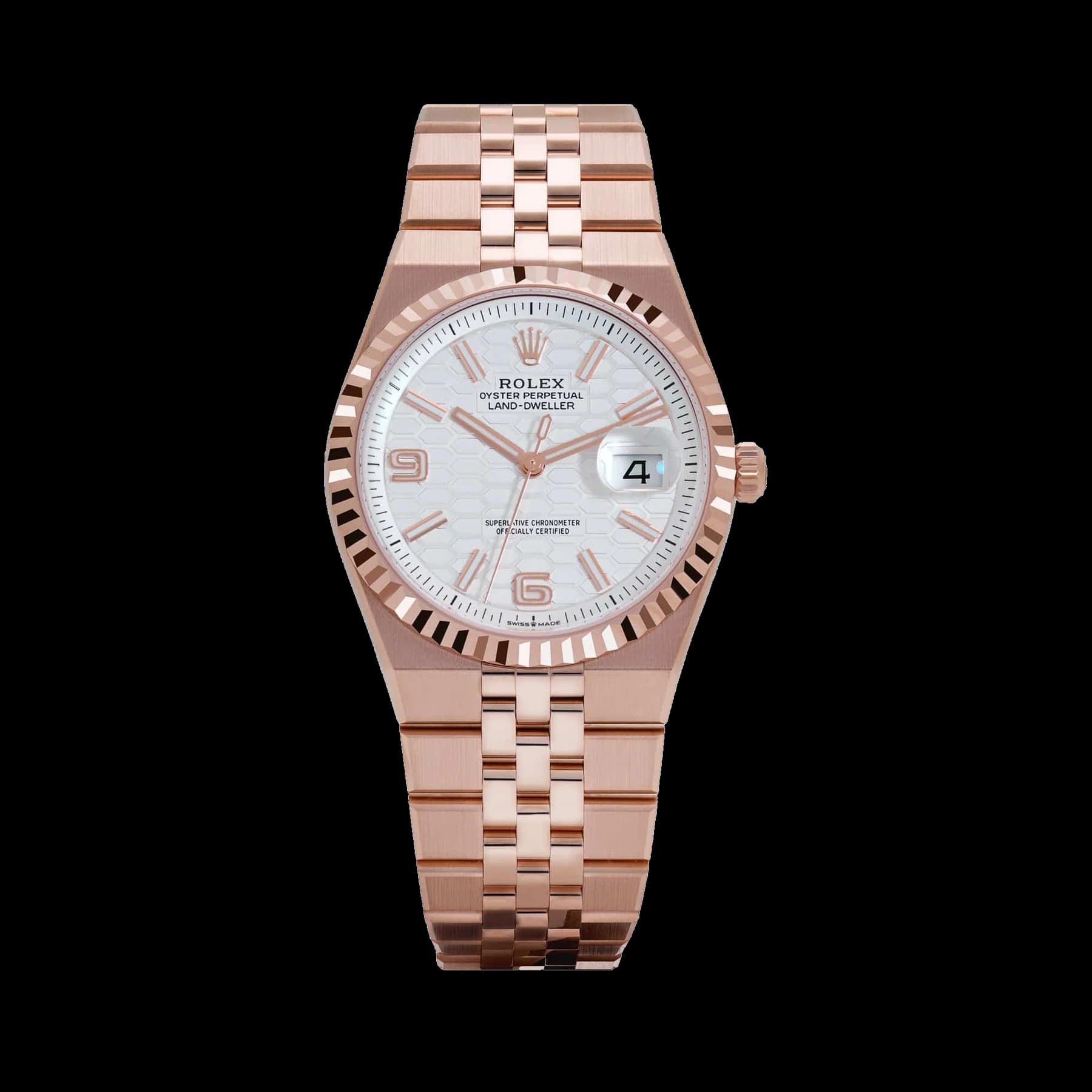Rolex Land-Dweller 127235 Rose Gold Intense White Dial (2025)