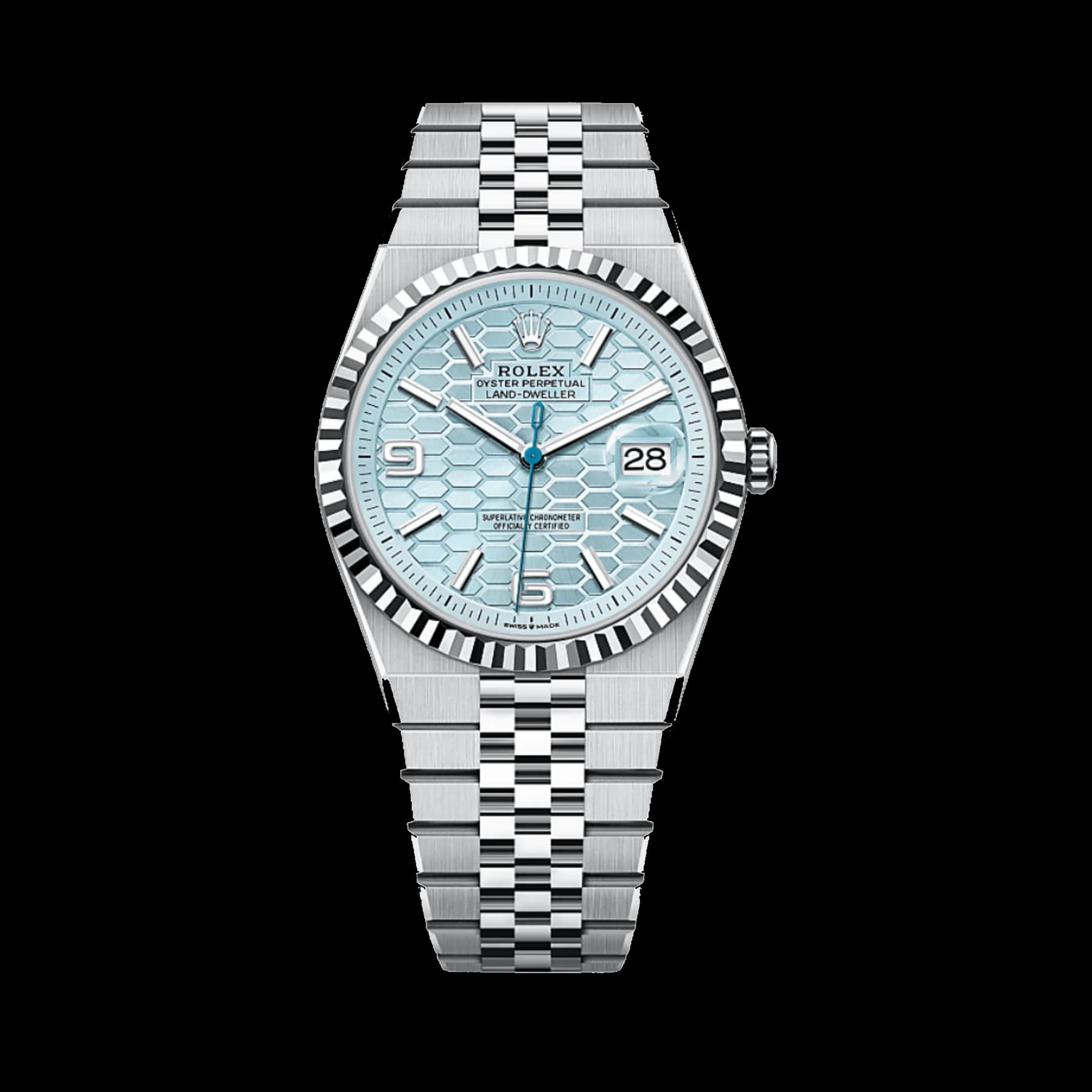 Rolex Land-Dweller 127336 Platinum Ice Blue Dial (2025)