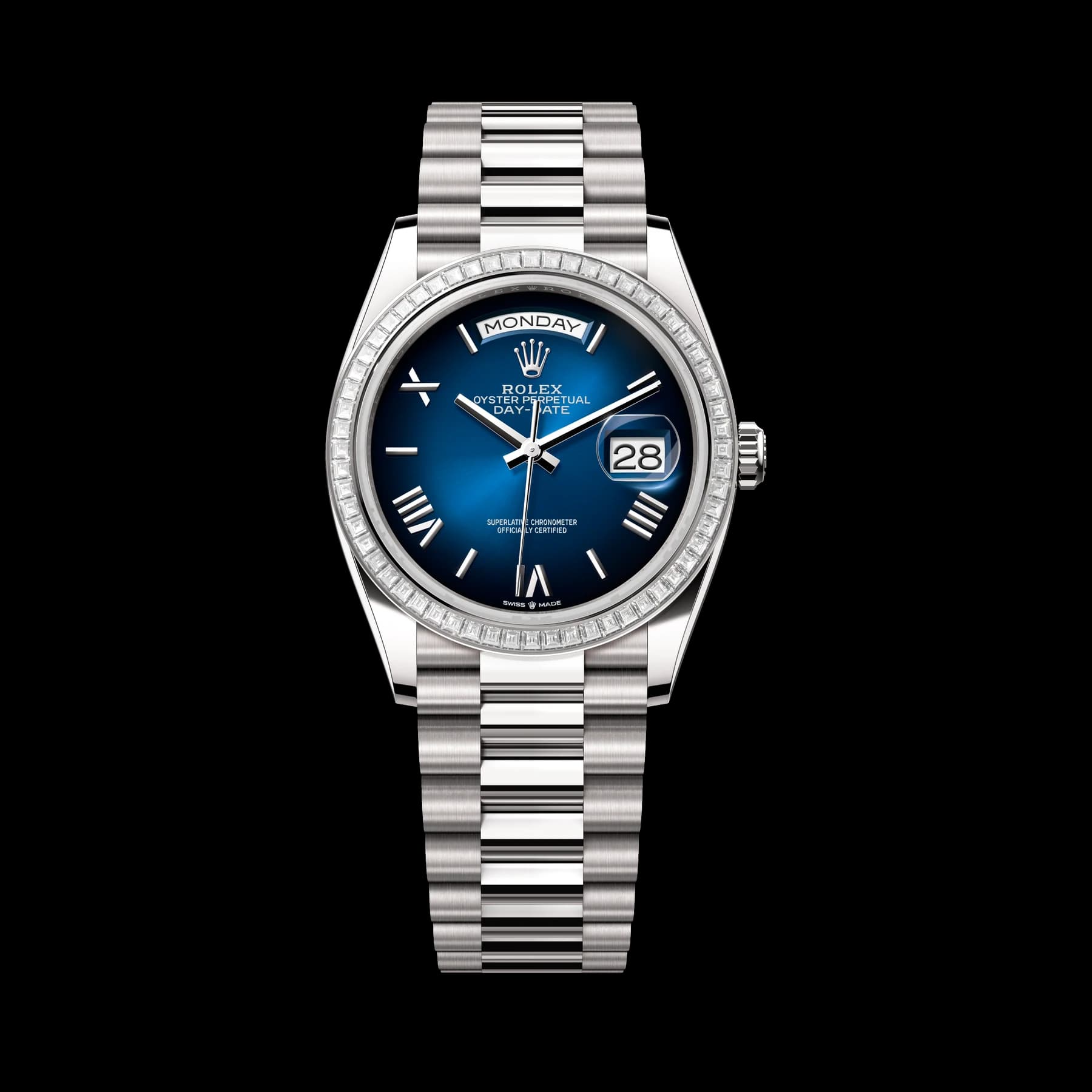 Rolex Day-Date 36 watch: 18 kt white gold - m128399tbr-0021
