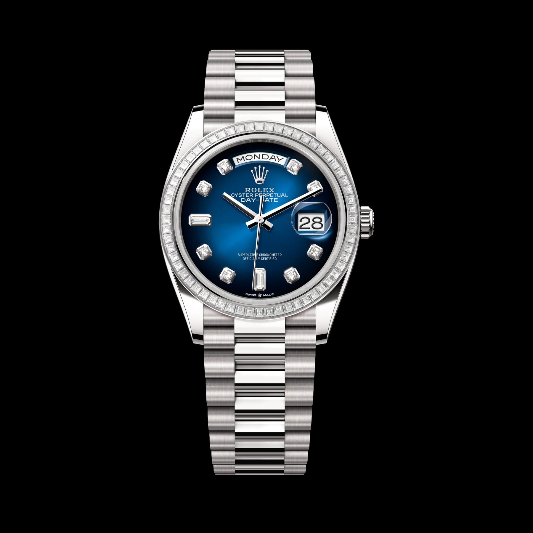 Rolex Day-Date 36 watch: 18 kt white gold - m128399tbr-0007