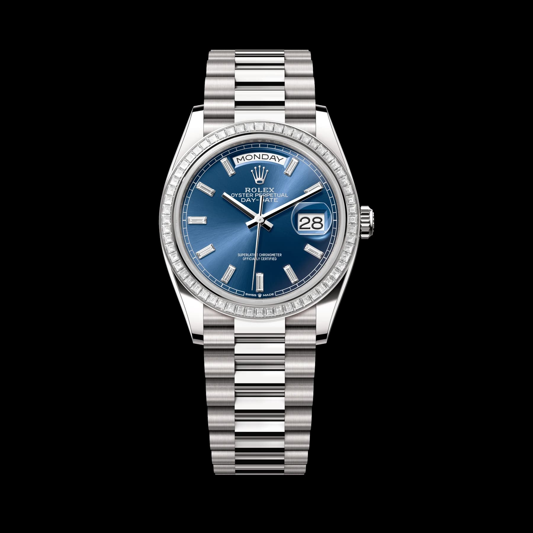 Rolex Day-Date 36 watch: 18 kt white gold - m128399tbr-0027