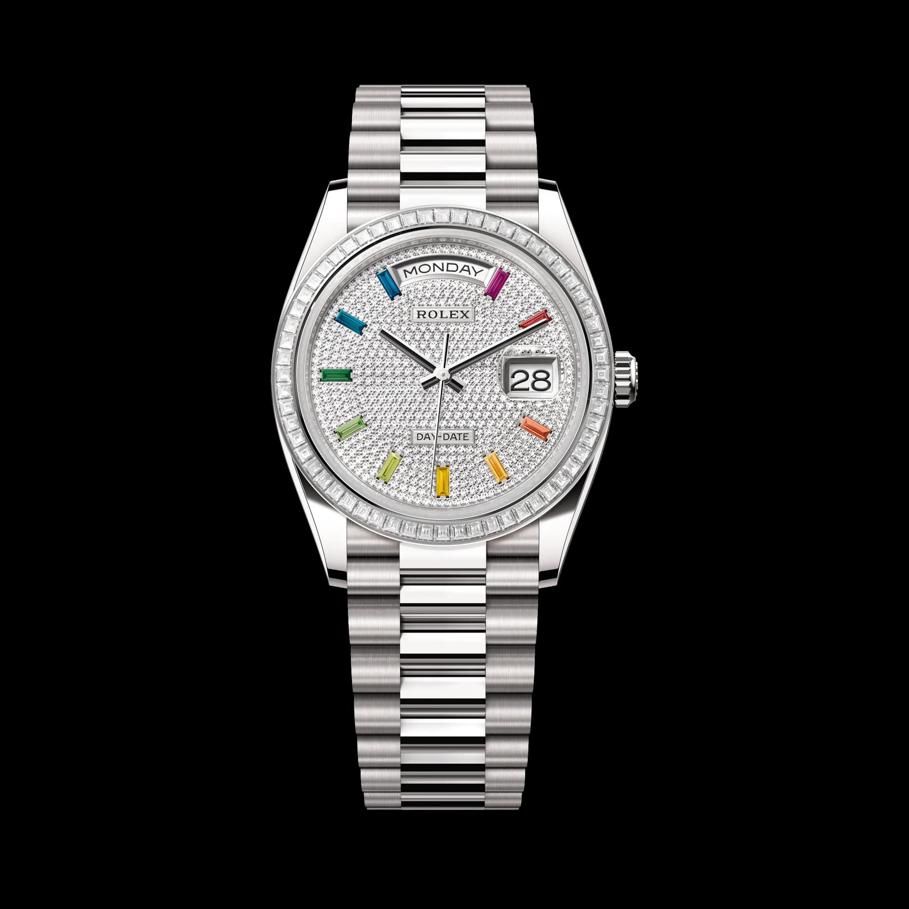 Rolex Day-Date 36 watch: 18 kt white gold - m128399tbr-0005