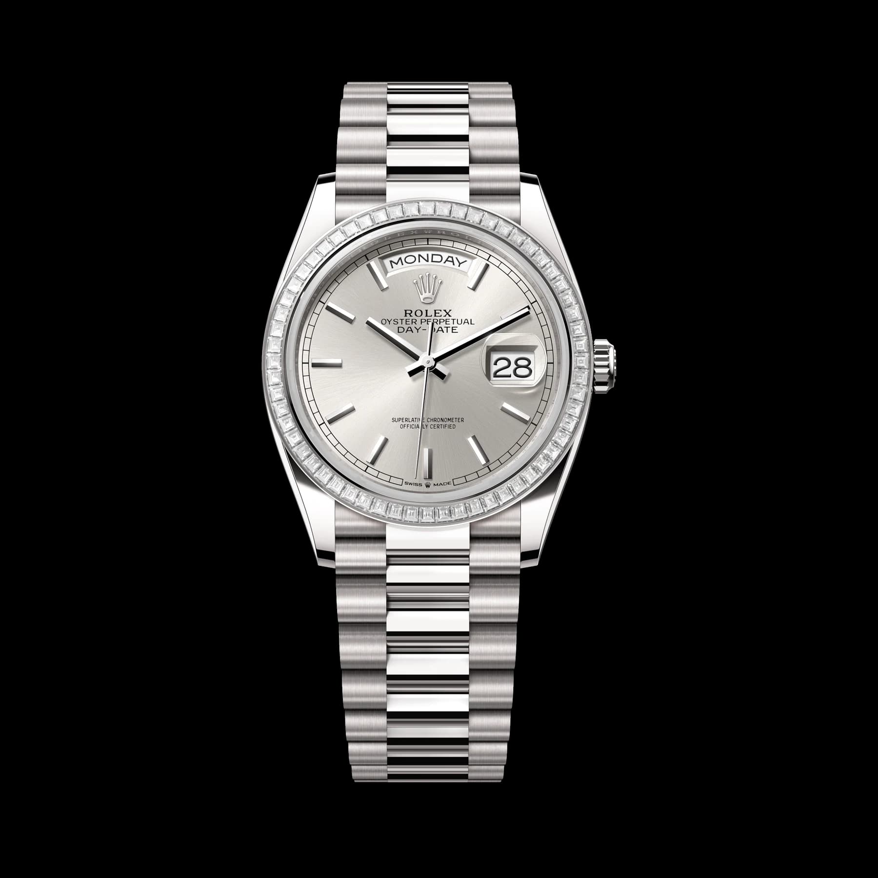 Rolex Day-Date 36 watch: 18 kt white gold - m128399tbr-0001