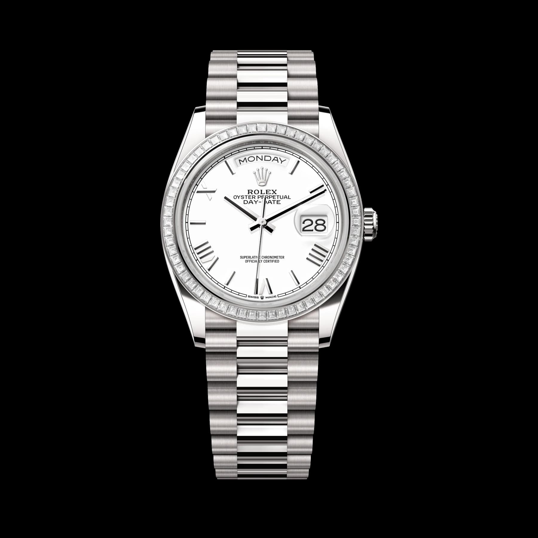 Rolex Day-Date 36 watch: 18 kt white gold - m128399tbr-0019