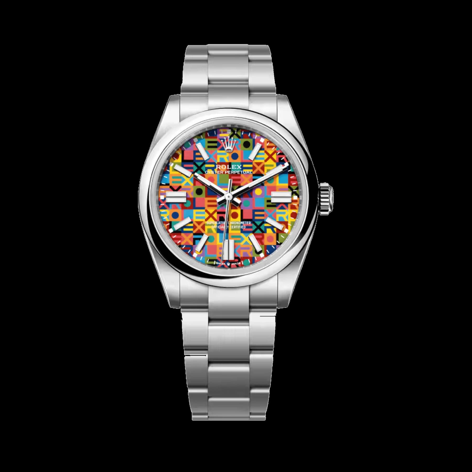 Rolex Oyster Perpetual 41 134300 Stainless Steel Multicoloured Jubilee Motif Dial (2026)