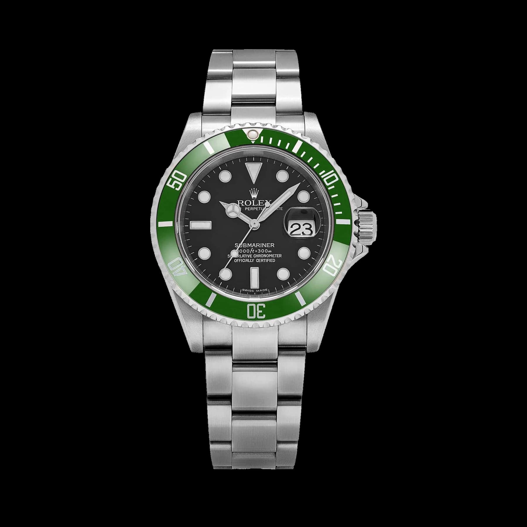 Rolex Submariner Date 16610LV 'Kermit' Stainless Steel Black Dial (2005)