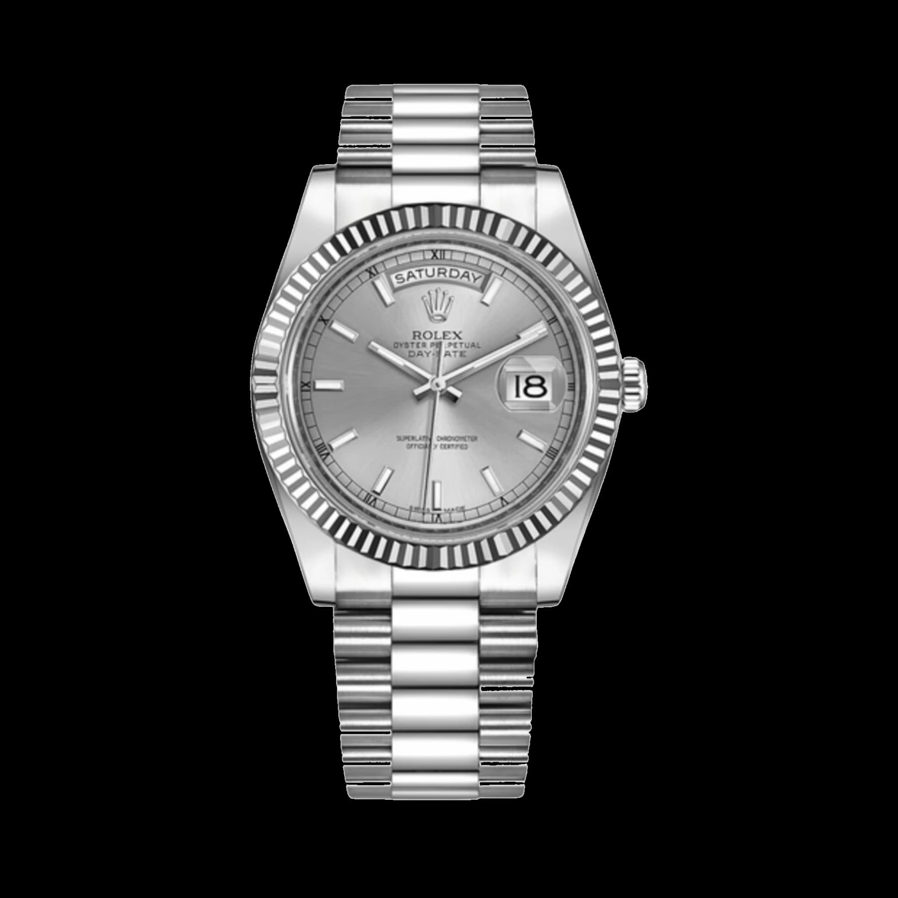 Rolex Day-Date 41 218239 White Gold Silver Dial (2022)