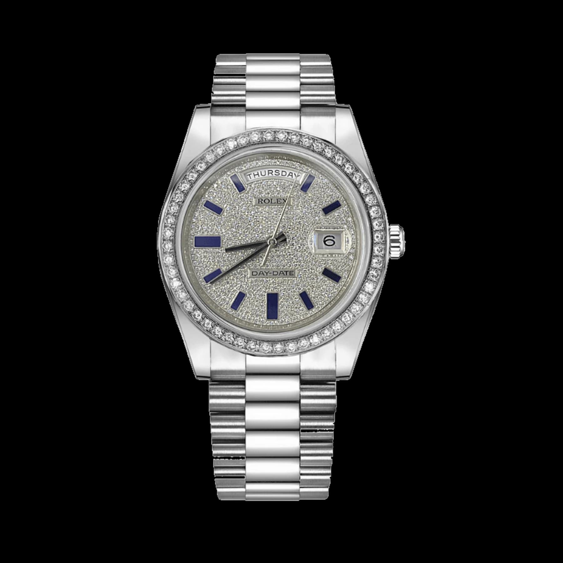 Rolex Day-Date 41 218349 White Gold Diamond Dial
