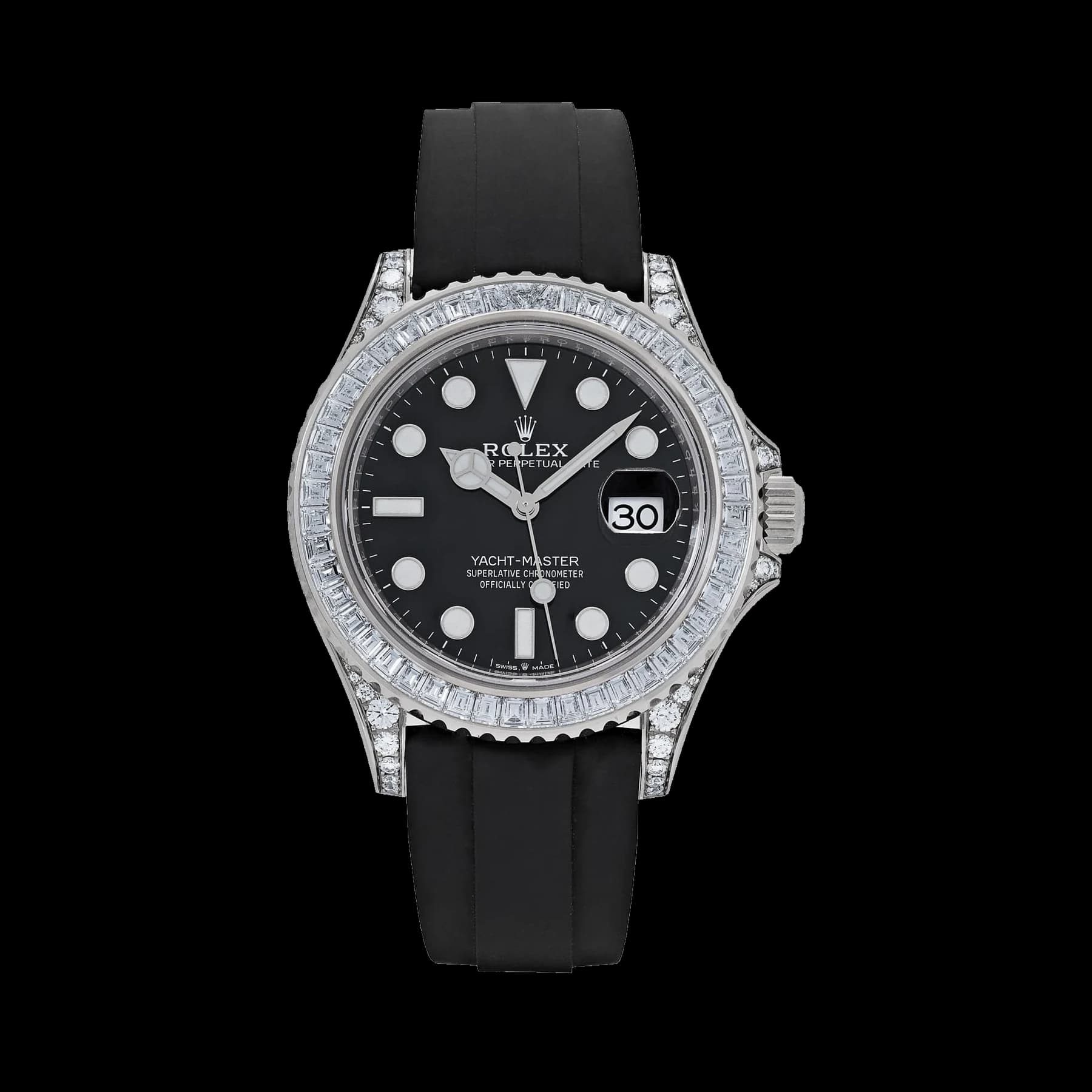 Rolex Yacht-Master 42 226679TBR White Gold Black Dial Diamond Bezel