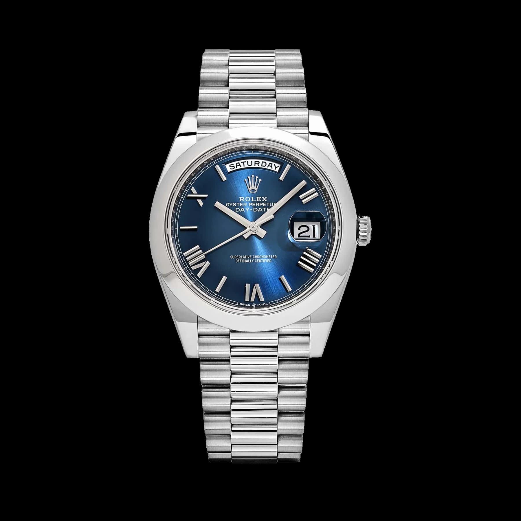 Rolex Day-Date 40 228206 Platinum Blue Dial (2022)