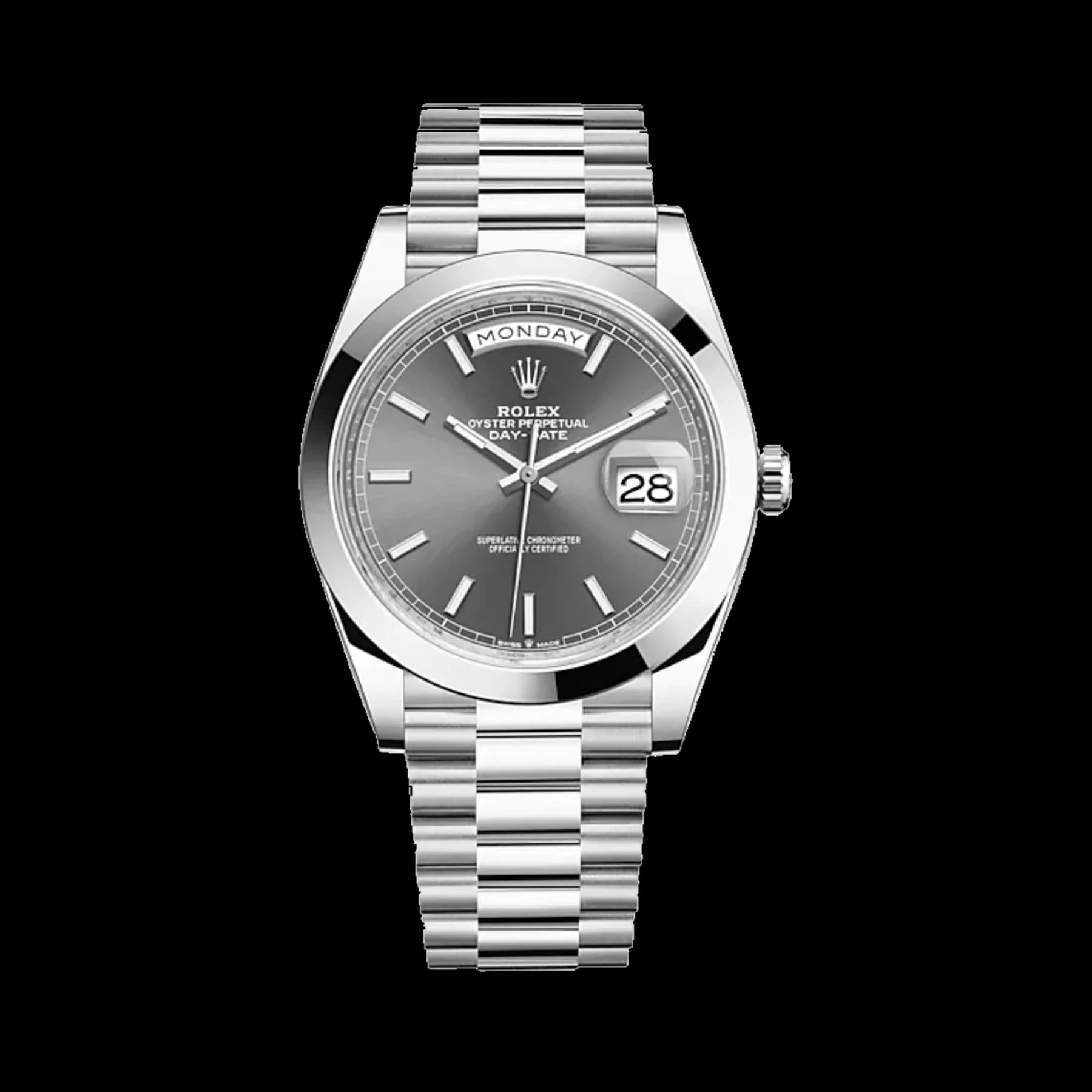 Rolex Day-Date 40 228206 Platinum Slate Dial