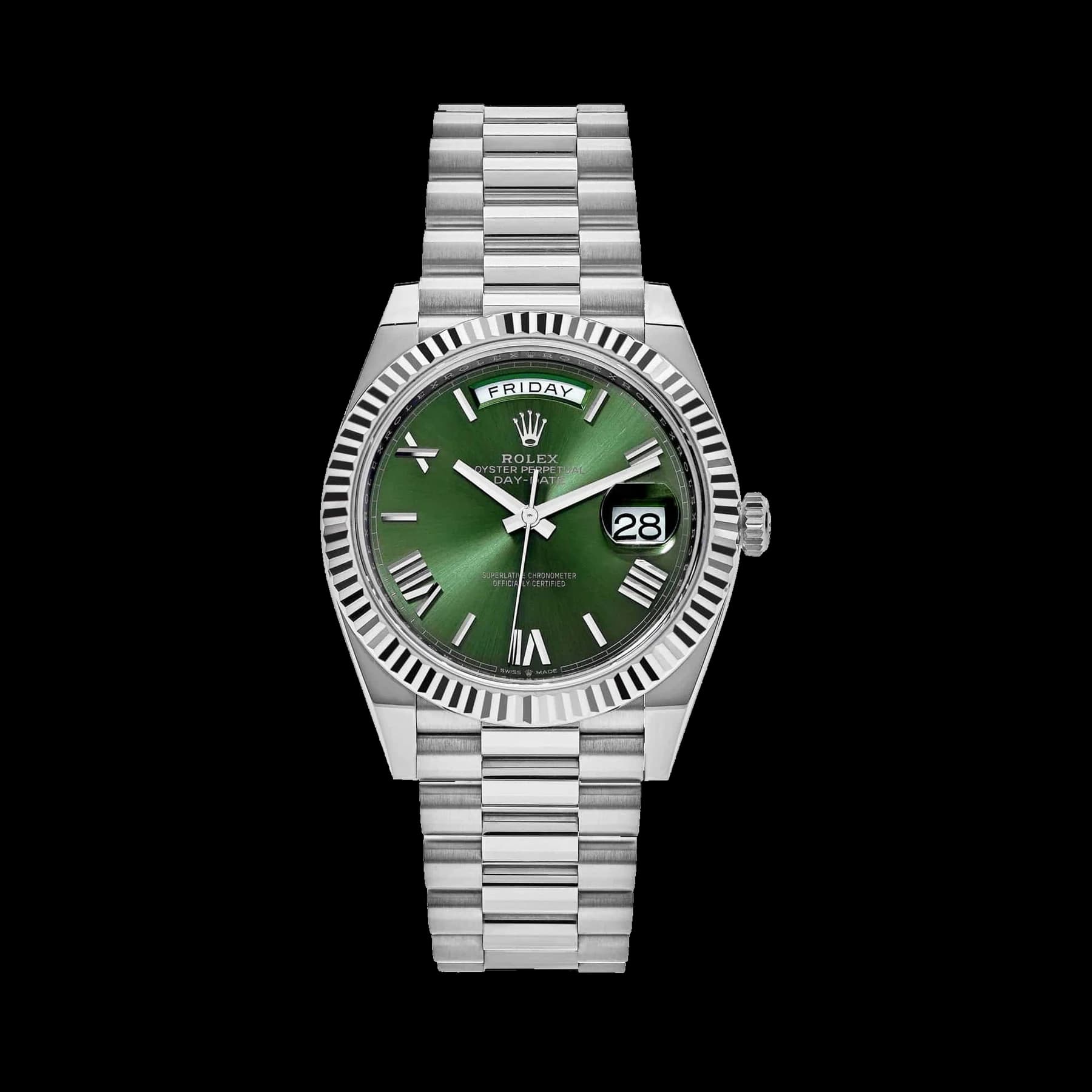 Rolex Day-Date 40 228239 White Gold Olive Dial (2025)