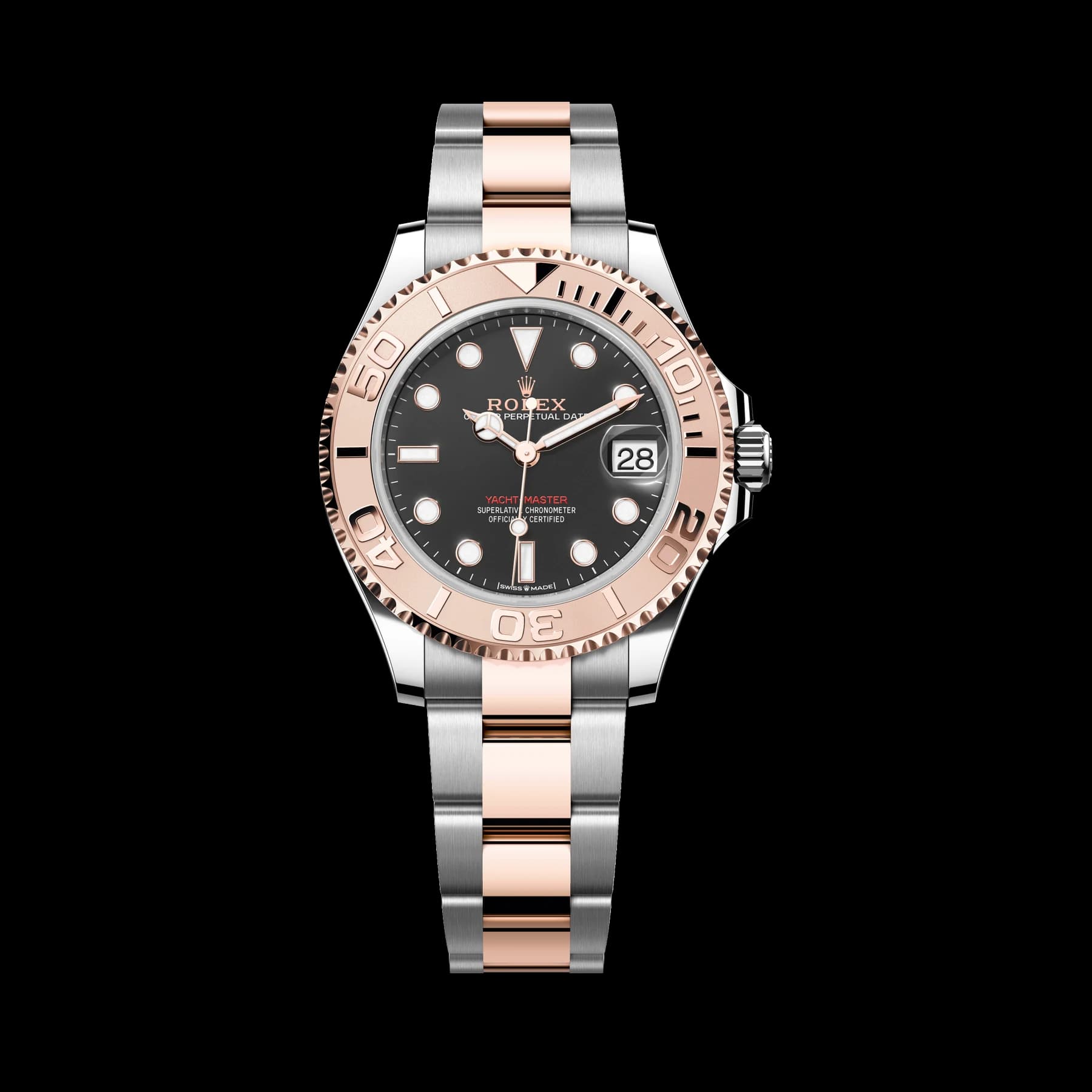 Rolex Yacht-Master 37 watch: Oystersteel and Everose gold - m268621-0004