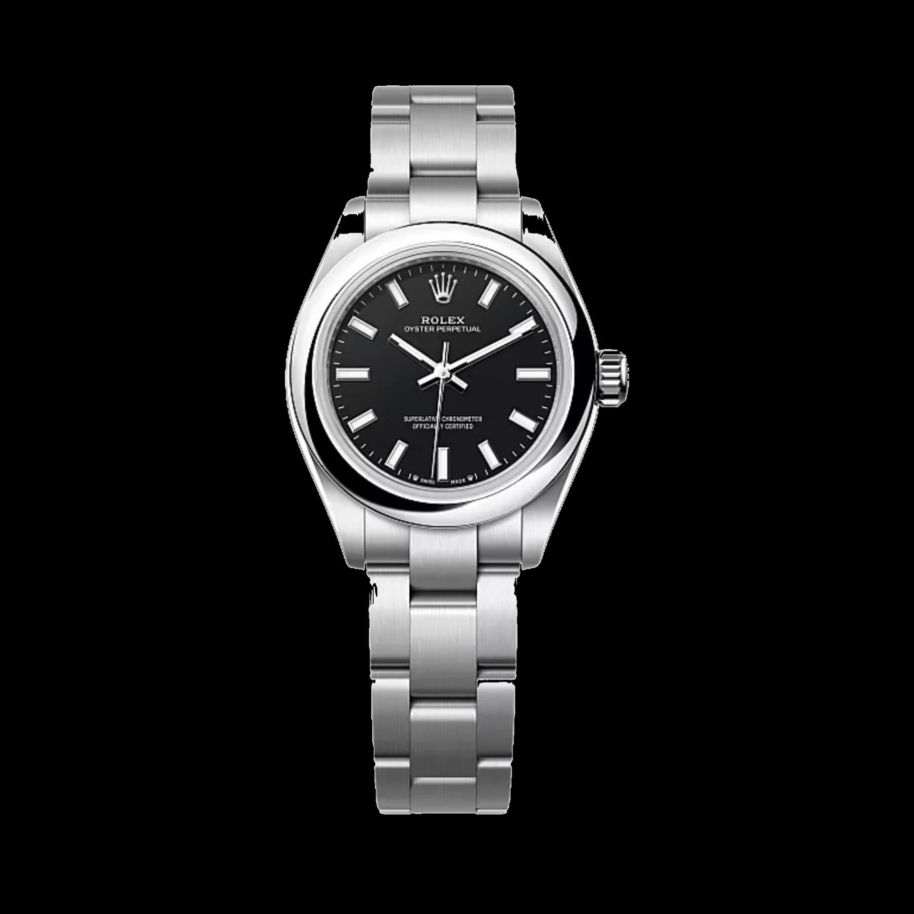 Rolex Oyster Perpetual 28 276200 'Ladies' Stainless Steel Black Dial (2025)