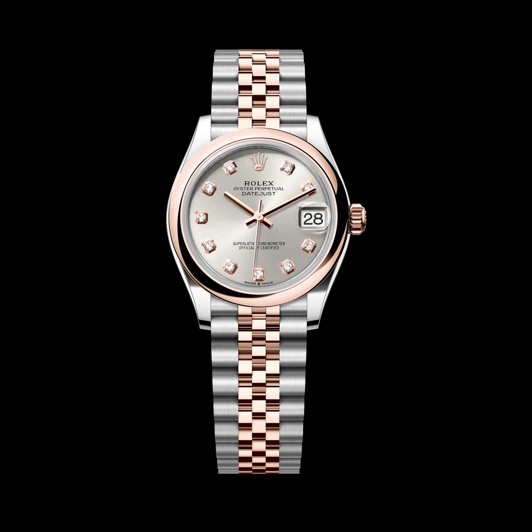 Rolex Datejust 31 watch: Oystersteel and Everose gold - m278241-0016