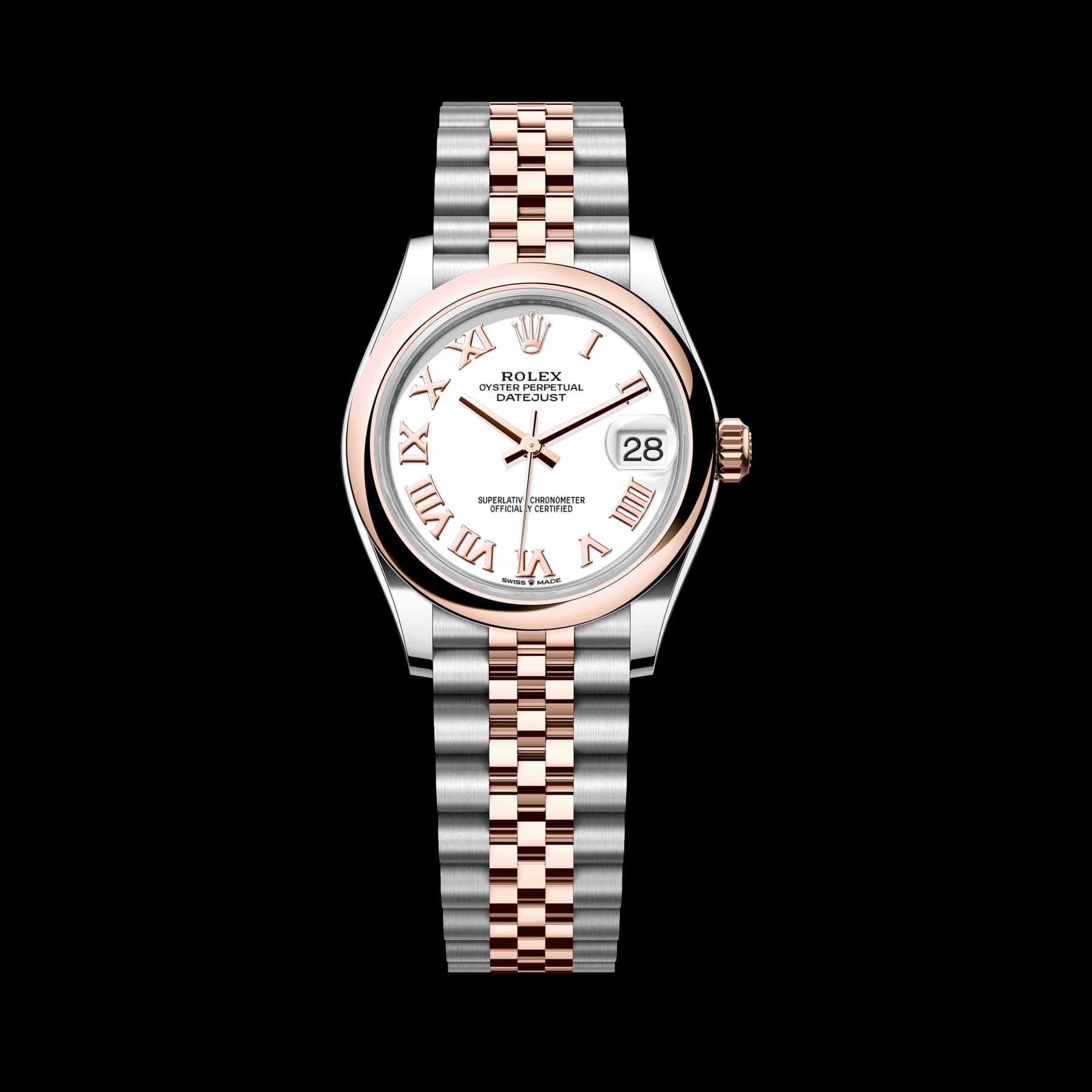 Rolex Datejust 31 watch: Oystersteel and Everose gold - m278241-0002