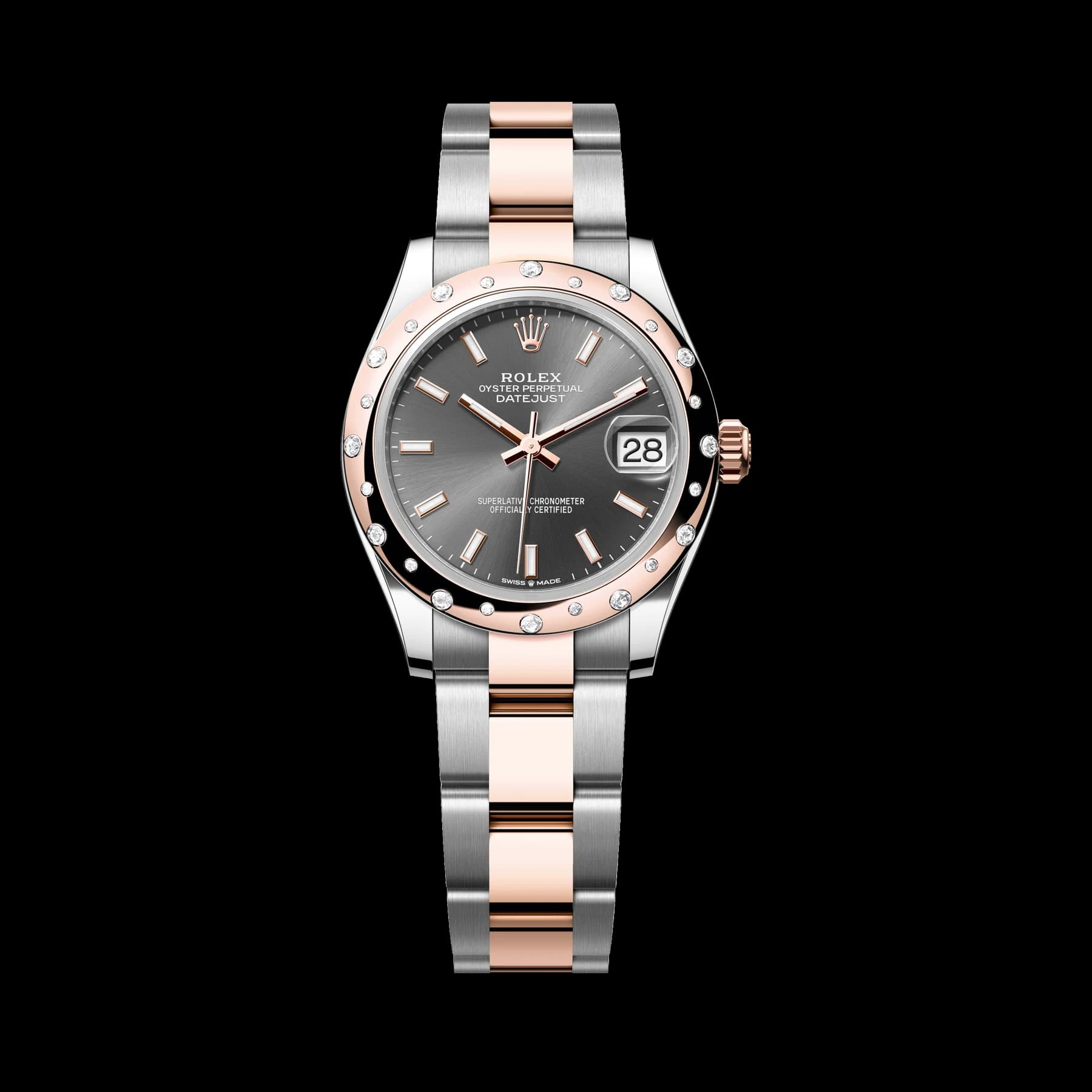 Rolex Datejust 31 watch: Oystersteel and Everose gold - m278341rbr-0017