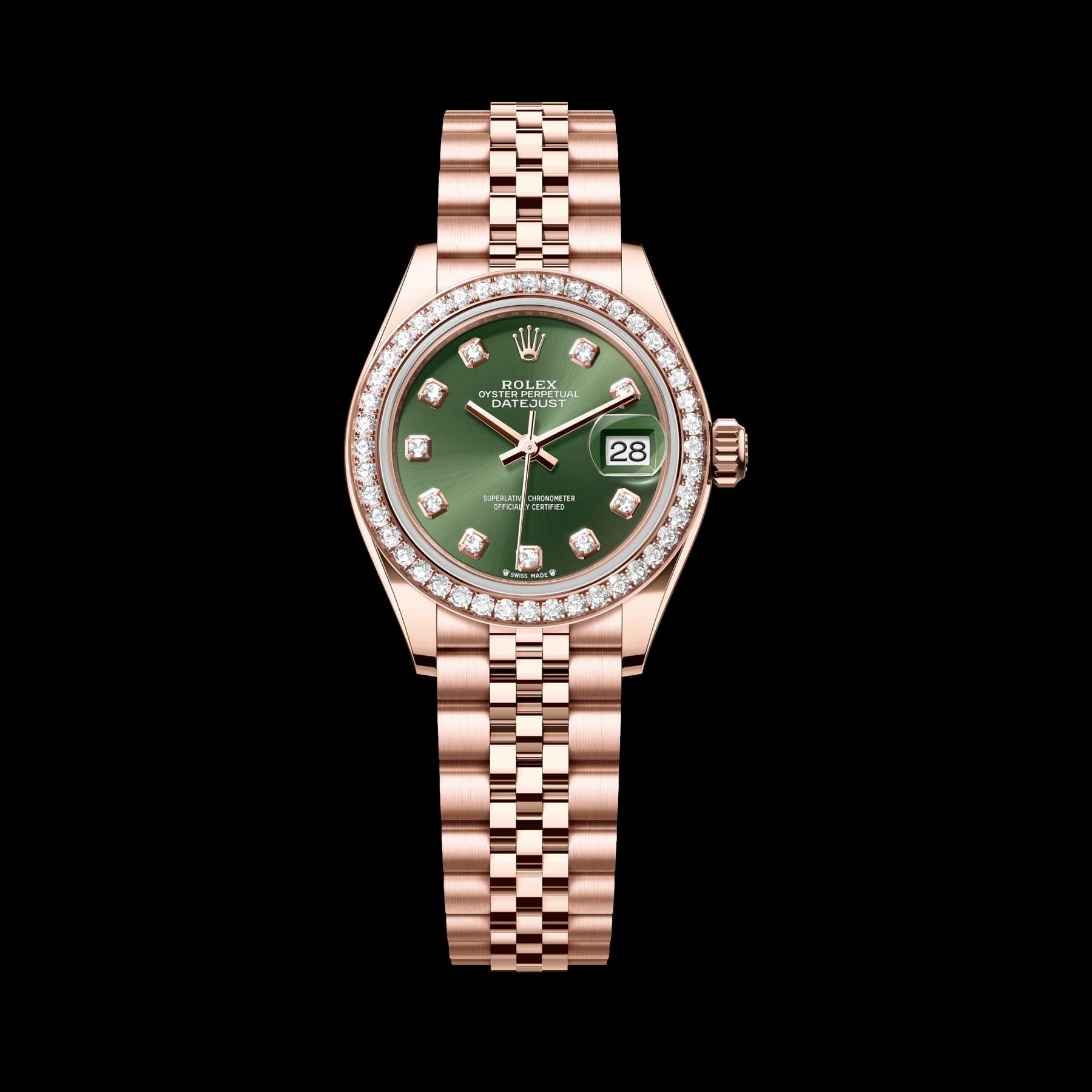 Rolex Lady-Datejust watch: 18 kt Everose gold - m279135rbr-0015