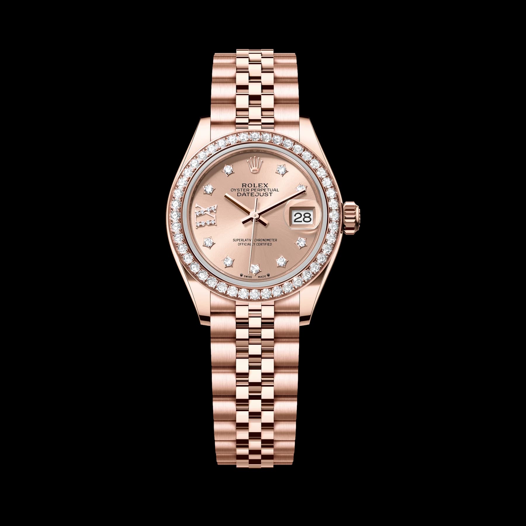 Rolex Lady-Datejust watch: 18 kt Everose gold - m279135rbr-0030