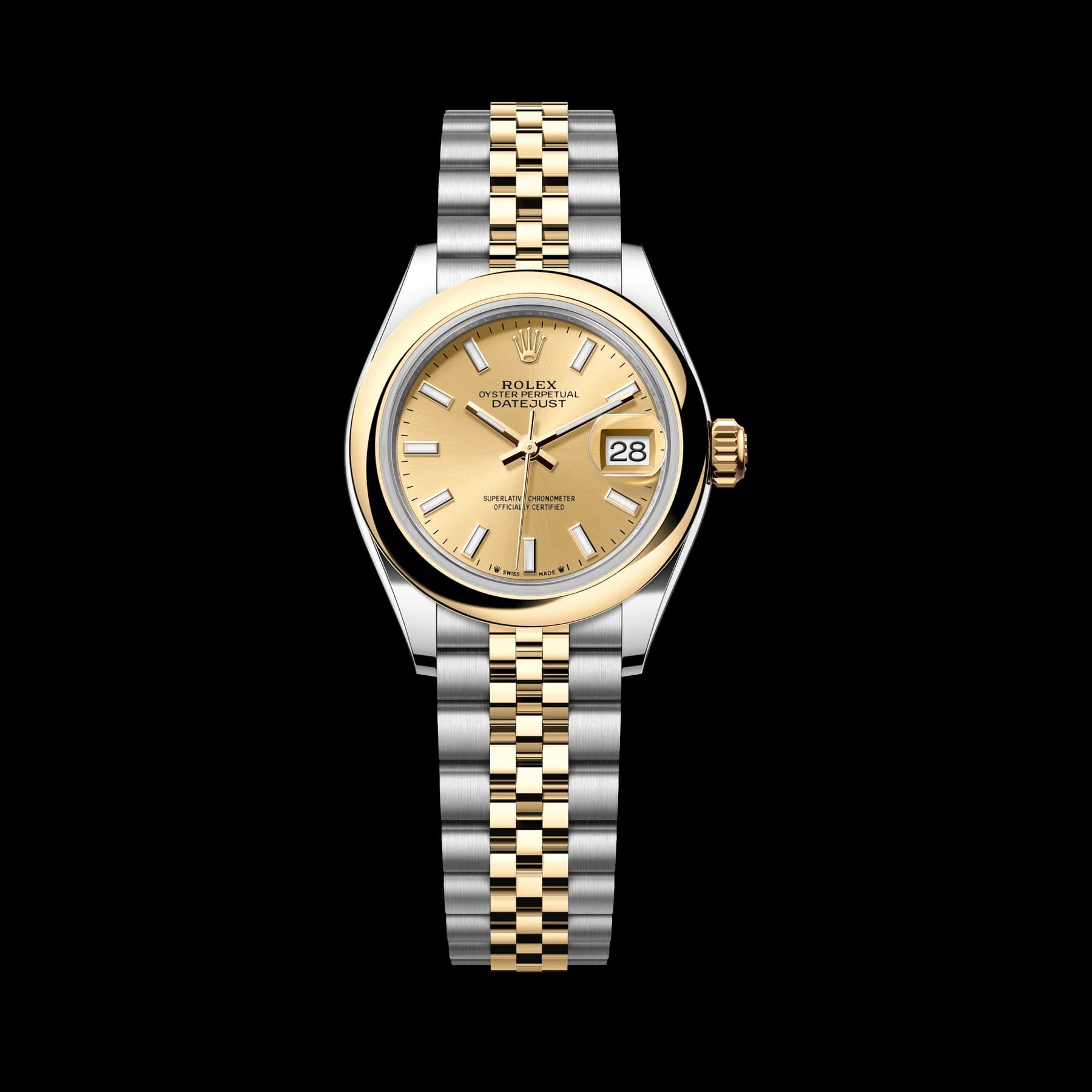Rolex Lady-Datejust watch: Oystersteel and yellow gold - m279163-0001