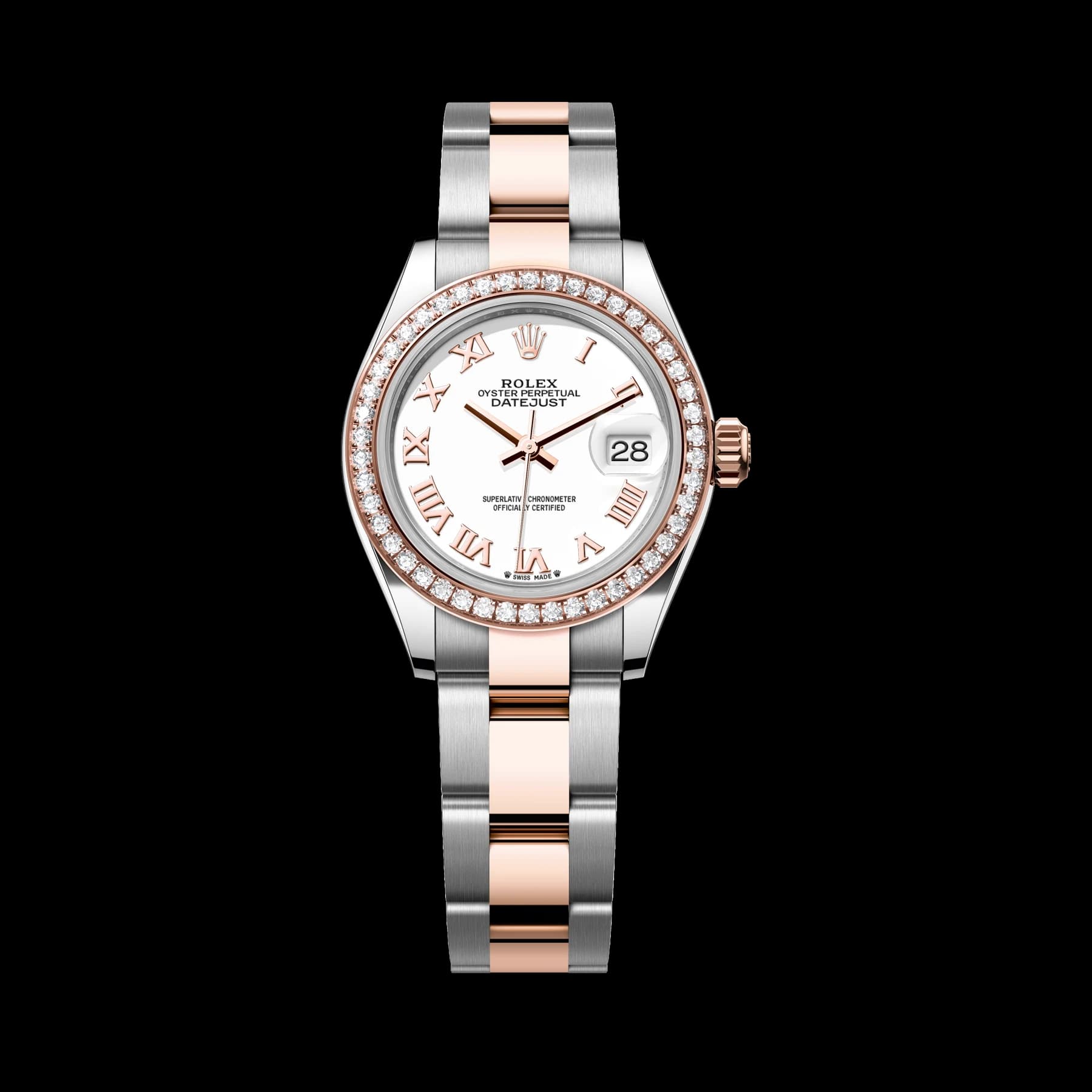 Rolex Lady-Datejust watch: Oystersteel and Everose gold - m279381rbr-0022