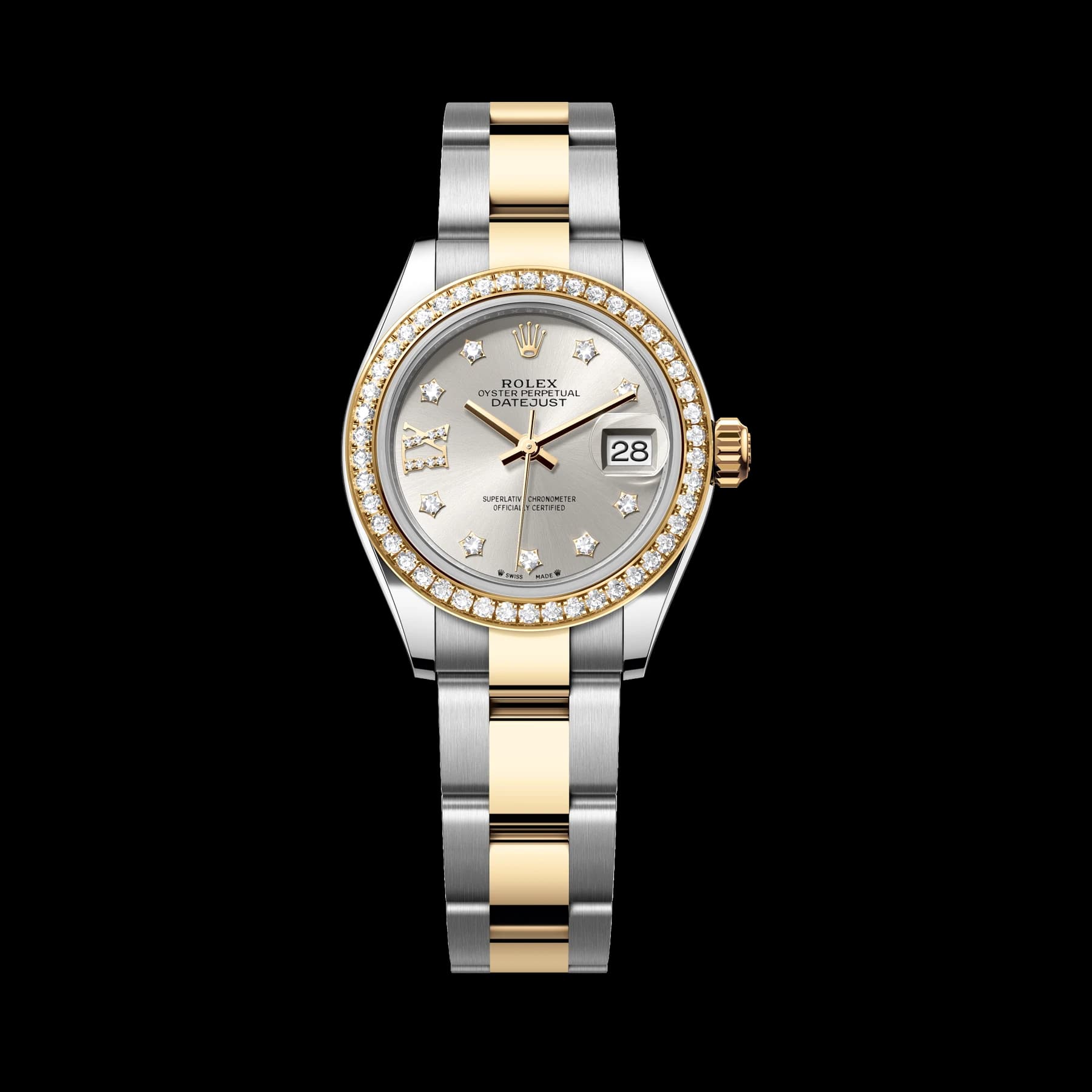 Rolex Lady-Datejust watch: Oystersteel and yellow gold - m279383rbr-0004