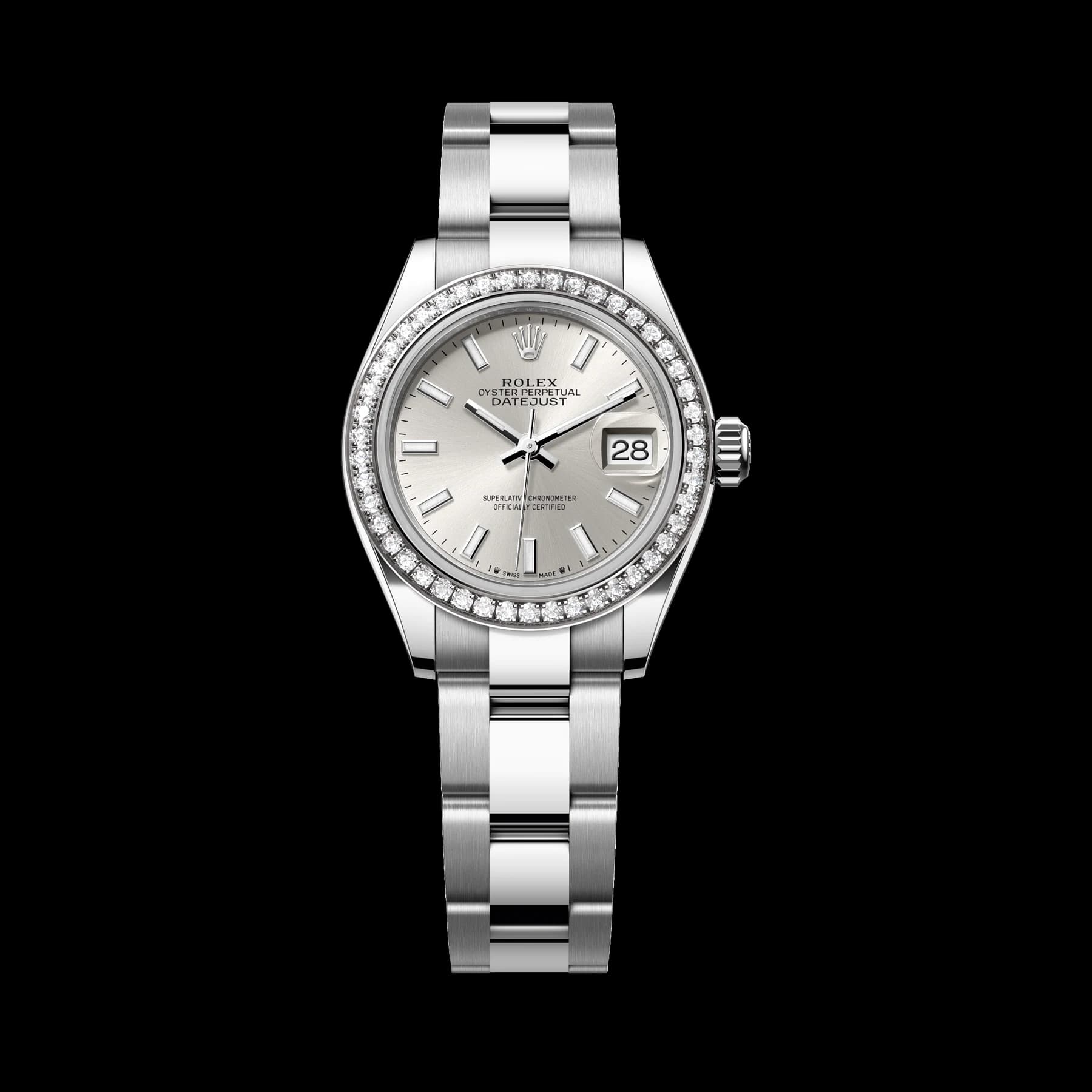 Rolex Lady-Datejust watch: Oystersteel and white gold - m279384rbr-0008