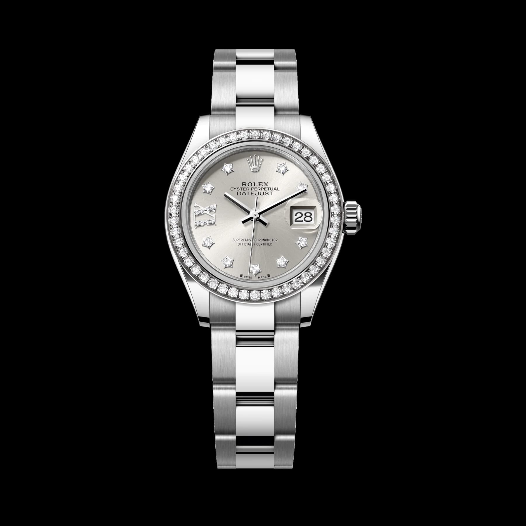 Rolex Lady-Datejust watch: Oystersteel and white gold - m279384rbr-0022
