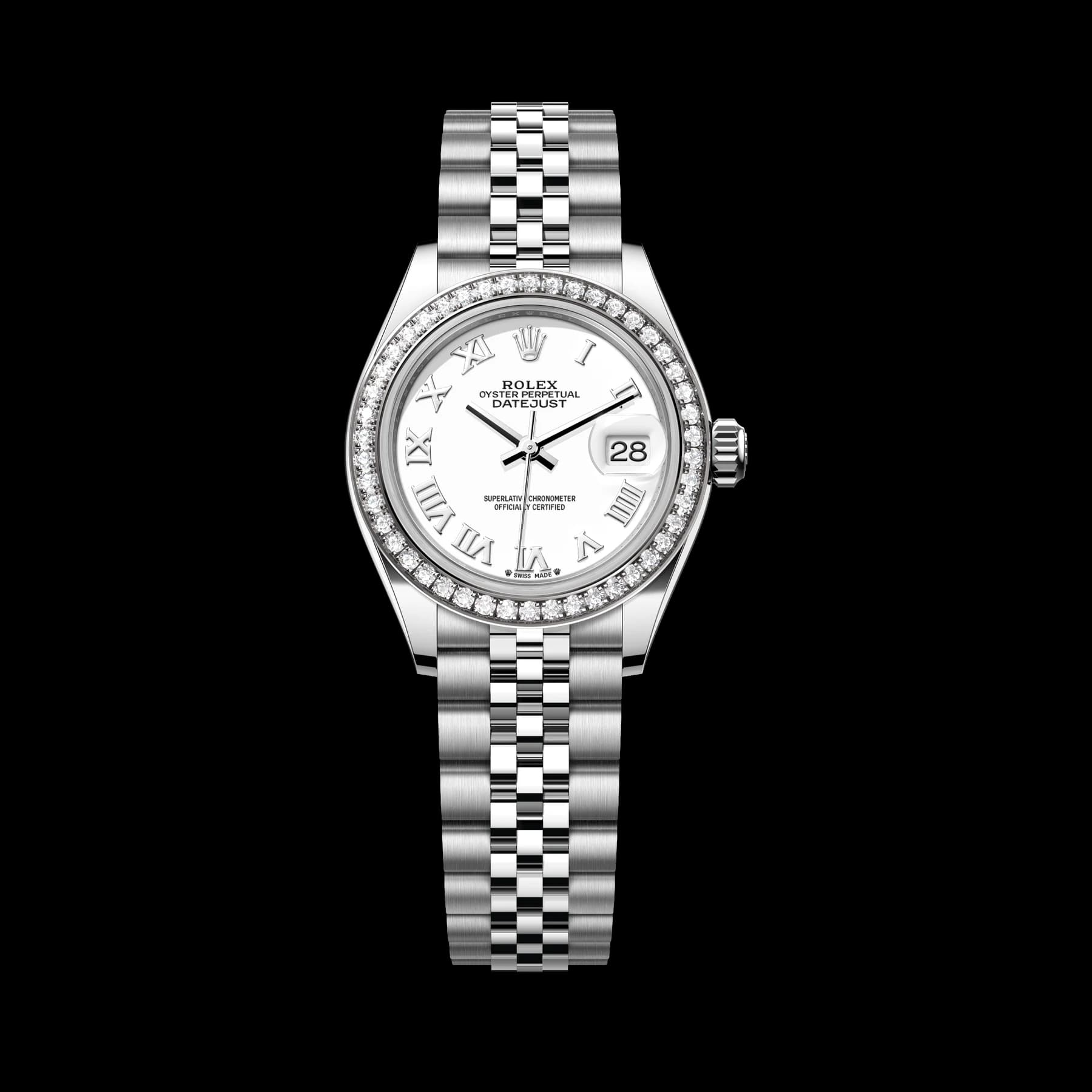 Rolex Lady-Datejust watch: Oystersteel and white gold - m279384rbr-0019