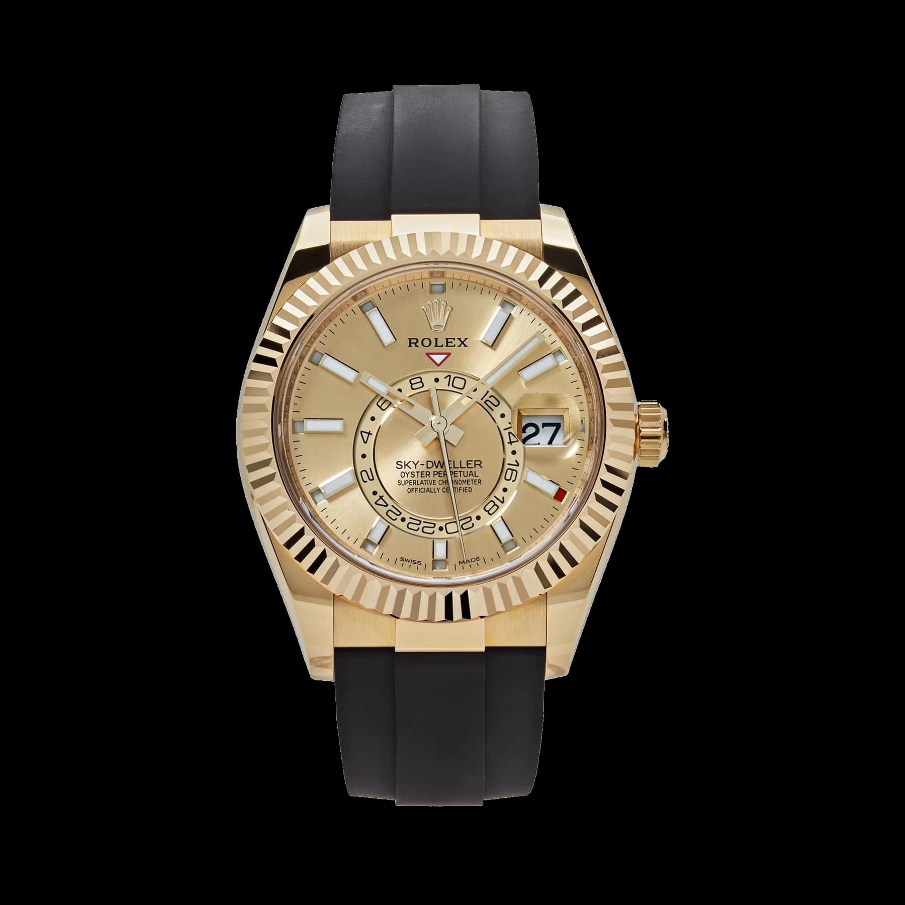 Rolex Sky-Dweller 326238 Yellow Gold Champagne Dial