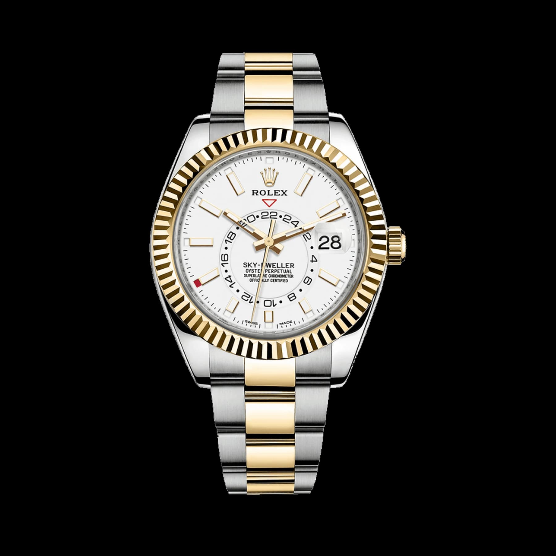 Rolex Sky-Dweller 326933 Stainless Steel Yellow Gold White Dial (2022)