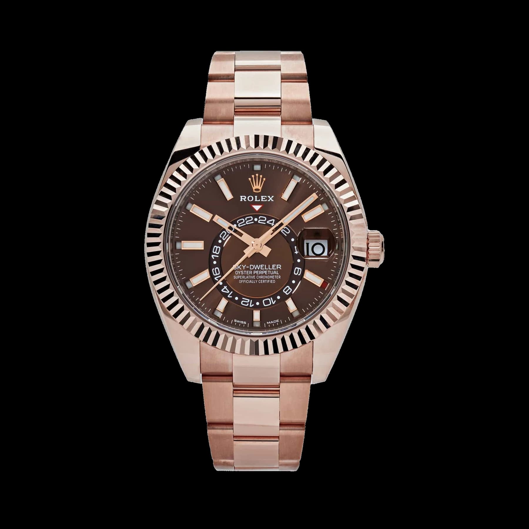 Rolex Sky-Dweller 326935 Rose Gold Chocolate Dial Oyster