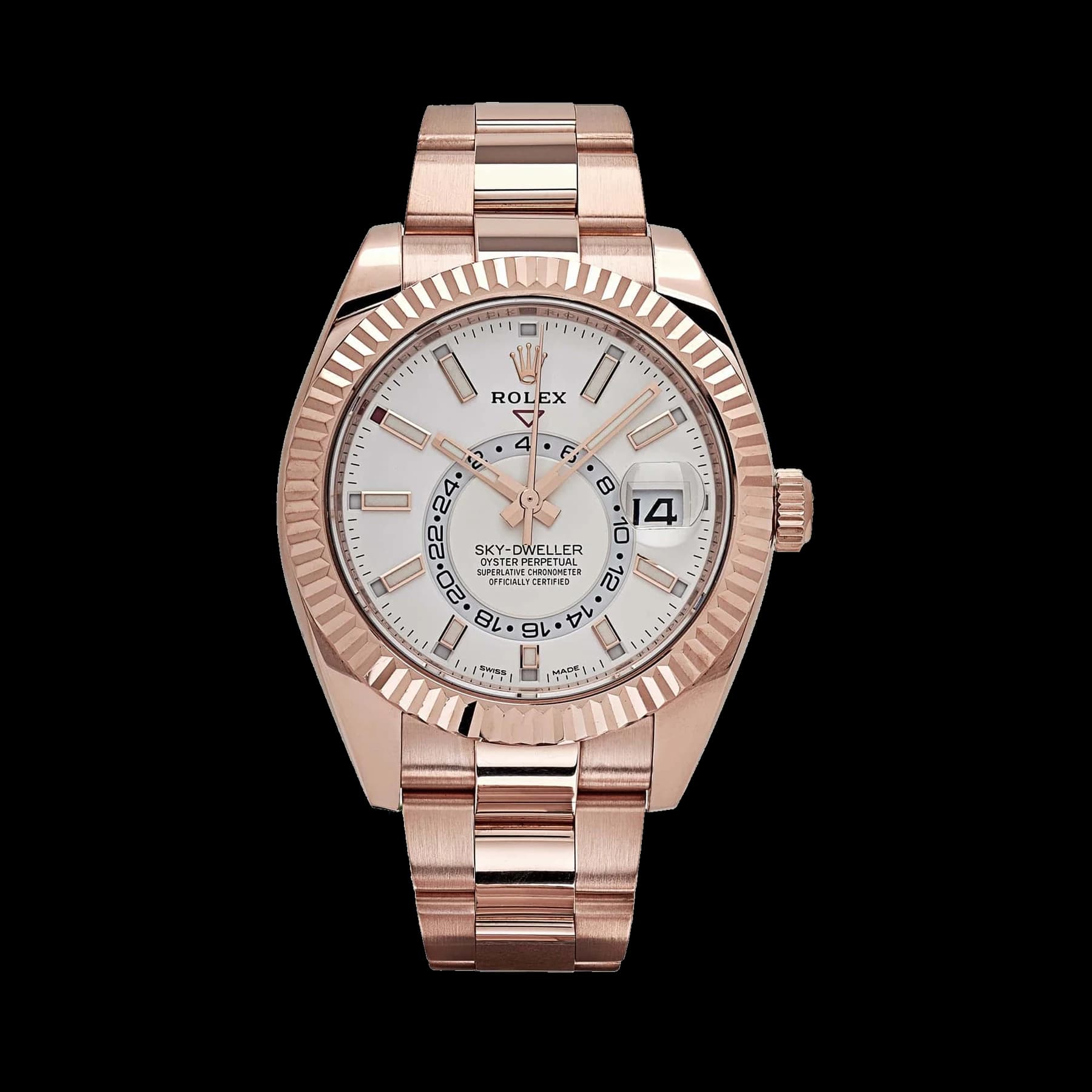 Rolex Sky-Dweller 326935 Rose Gold White Dial