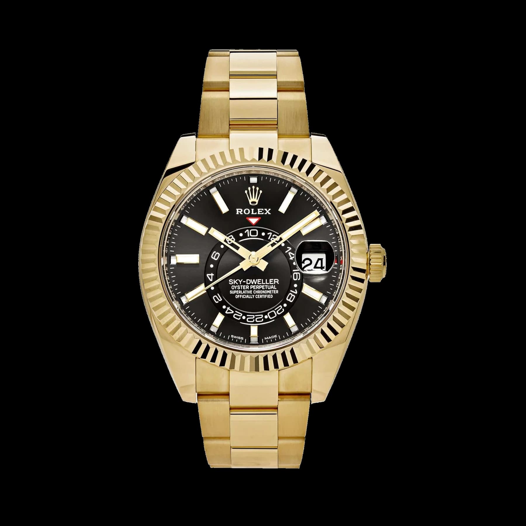 Rolex Sky-Dweller 326938 Yellow Gold Black Dial (2021)