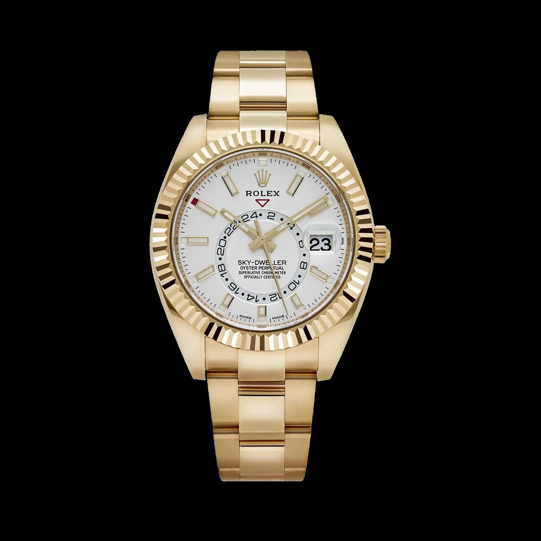 Rolex Sky-Dweller 326938 Yellow Gold White Dial (2022)