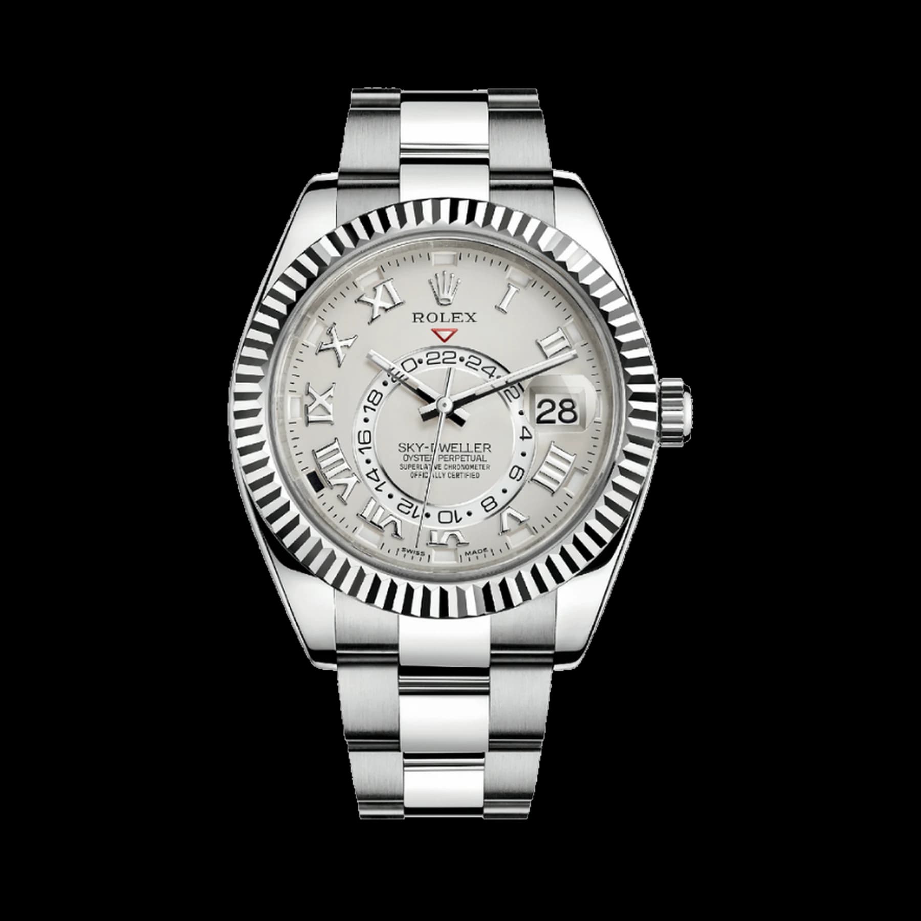 Rolex Sky-Dweller 326939 White Gold Ivory Roman Dial Oyster
