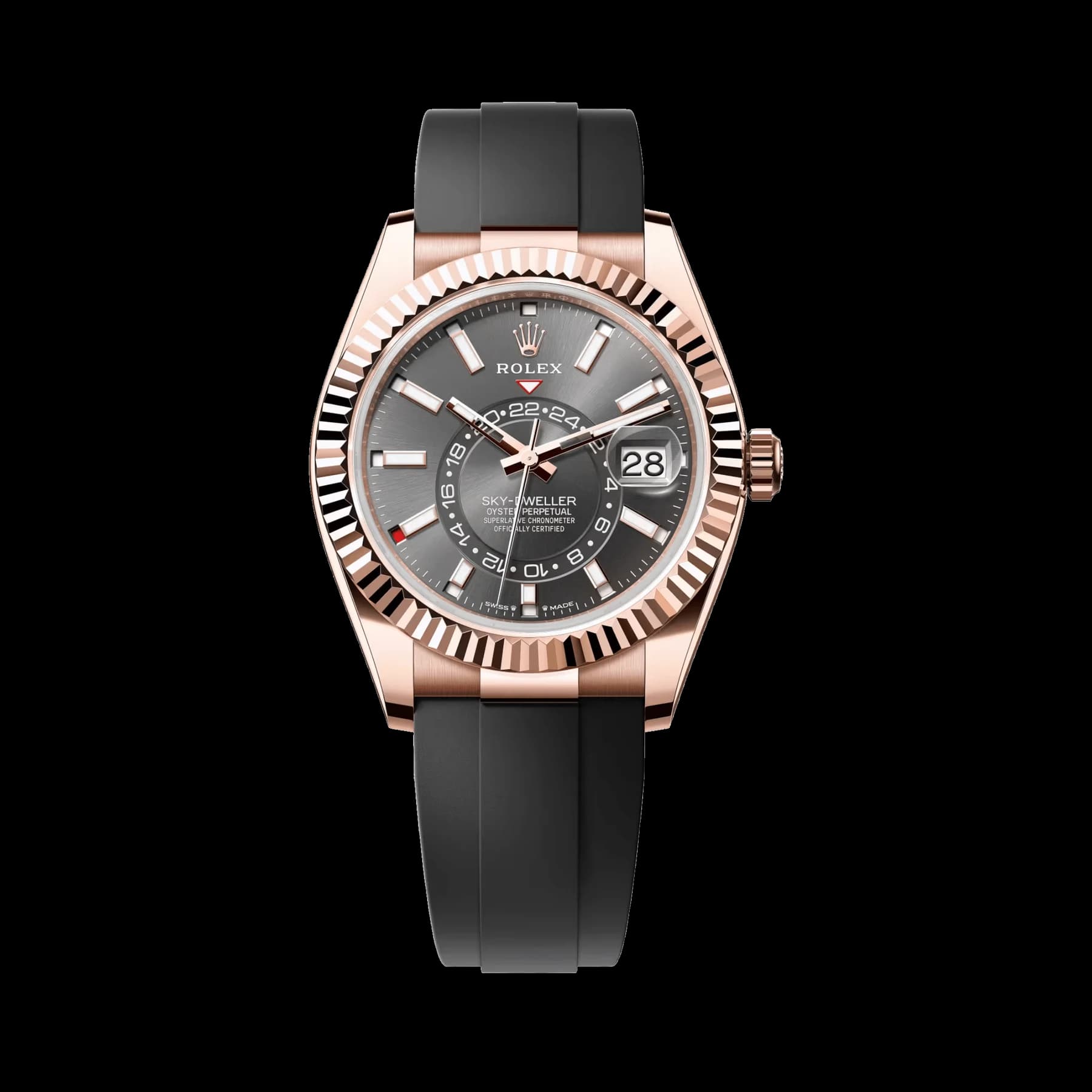 Rolex Sky-Dweller 336235 Rose Gold Slate Rhodium Dial (2023)