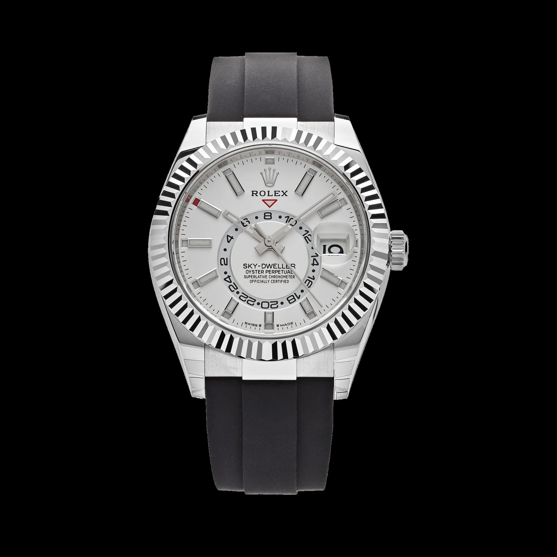 Rolex Sky-Dweller 336239 White Gold White Dial Oysterflex