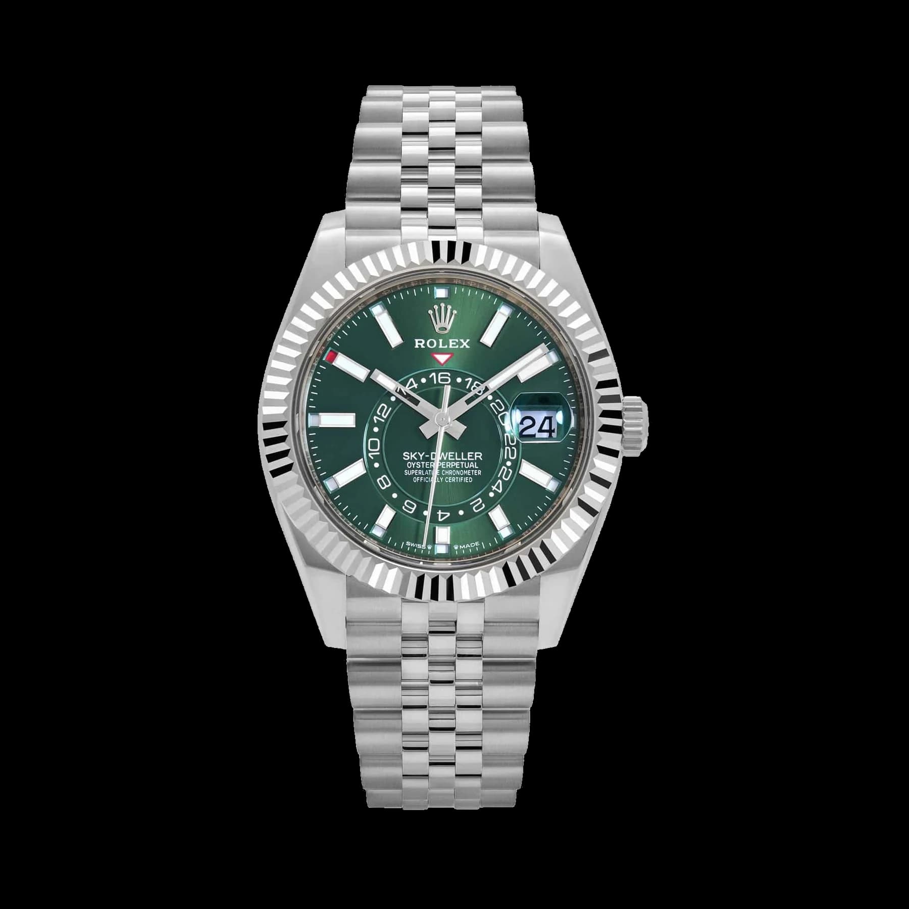 Rolex Sky-Dweller 336934 Stainless Steel Green Dial Jubilee (2024)