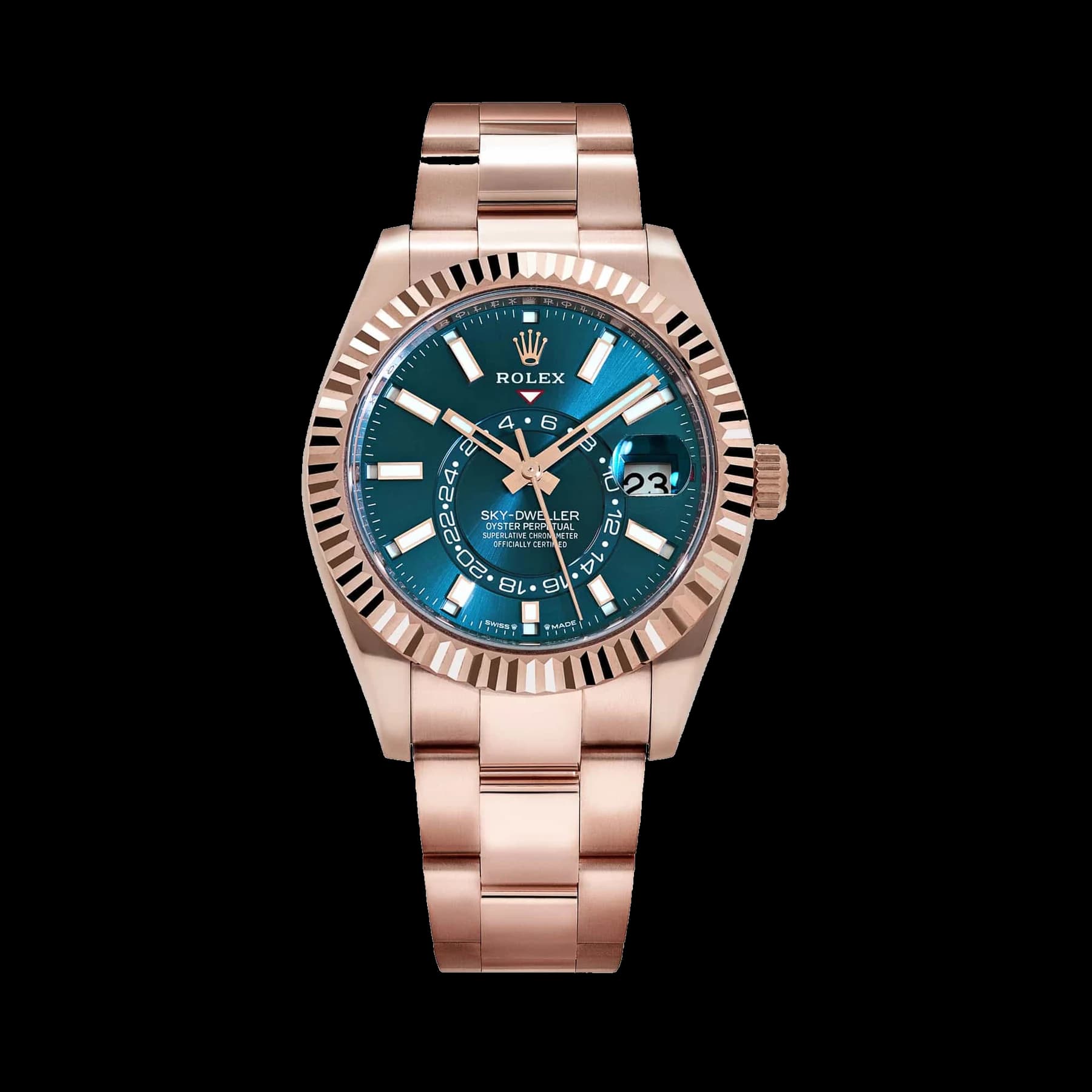 Rolex Sky-Dweller 336935 Rose Gold Blue-Green Dial Oyster (2024)