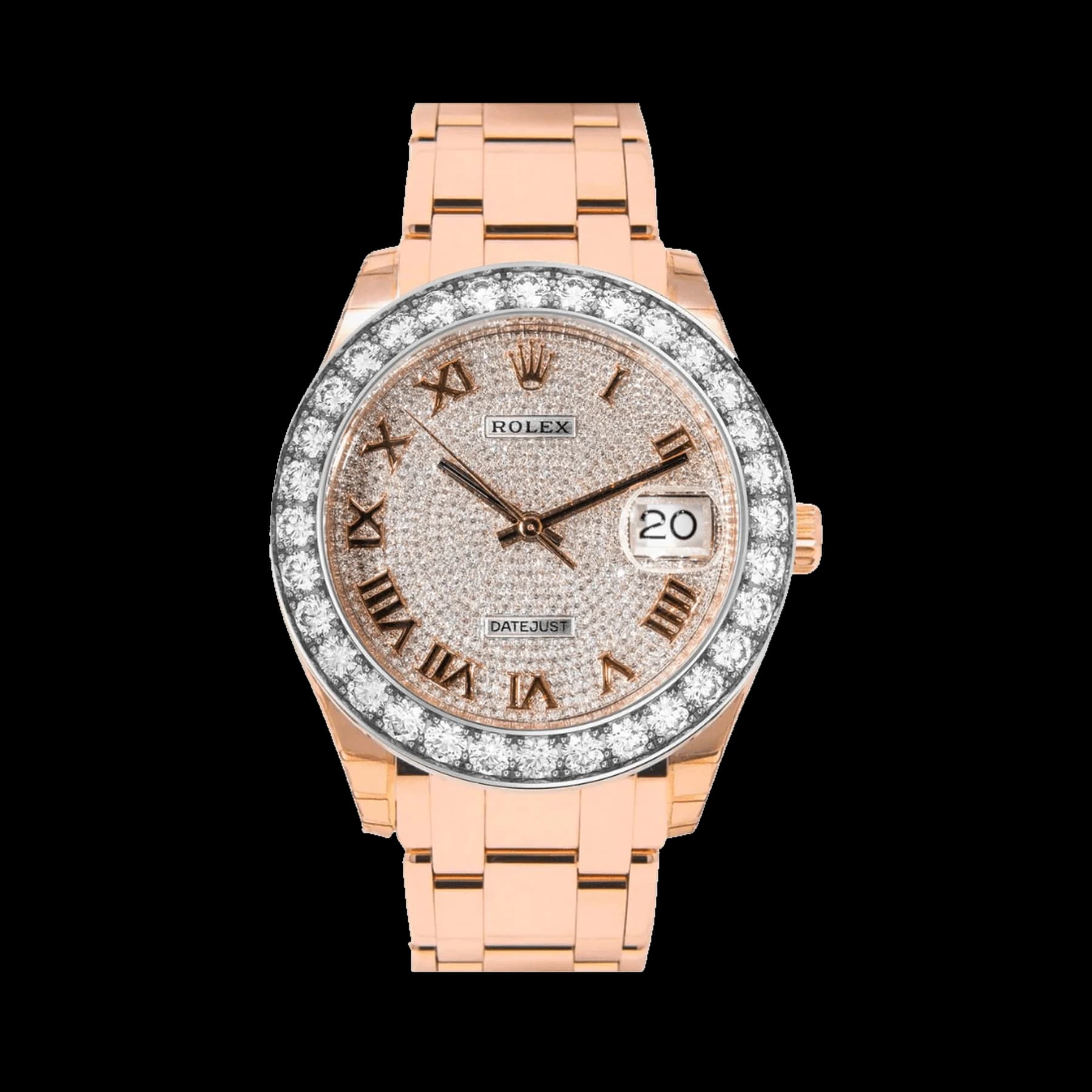 Rolex Datejust 39 Pearlmaster 86285 Diamond Paved