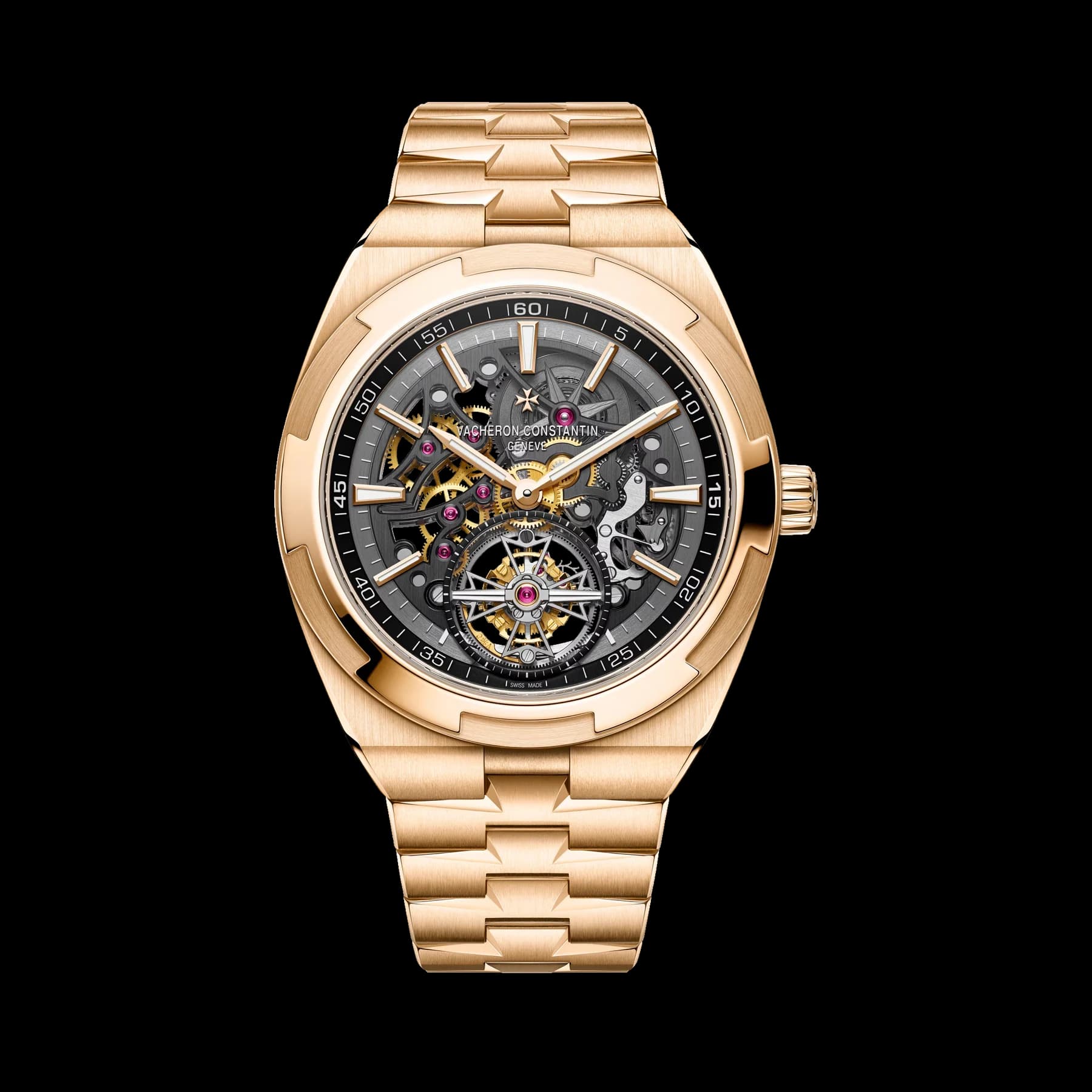 Overseas tourbillon skeleton