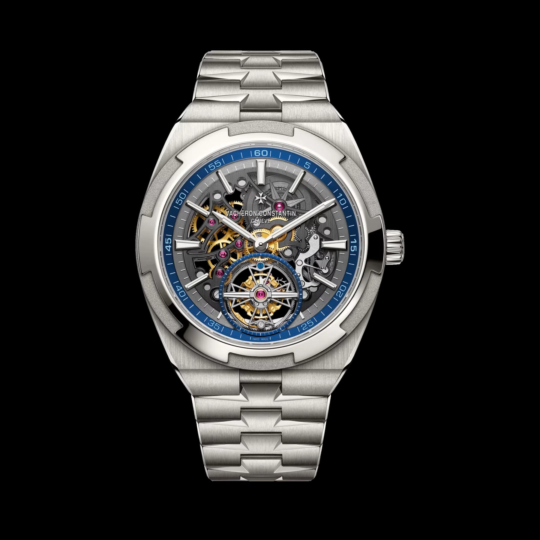 Overseas tourbillon skeleton