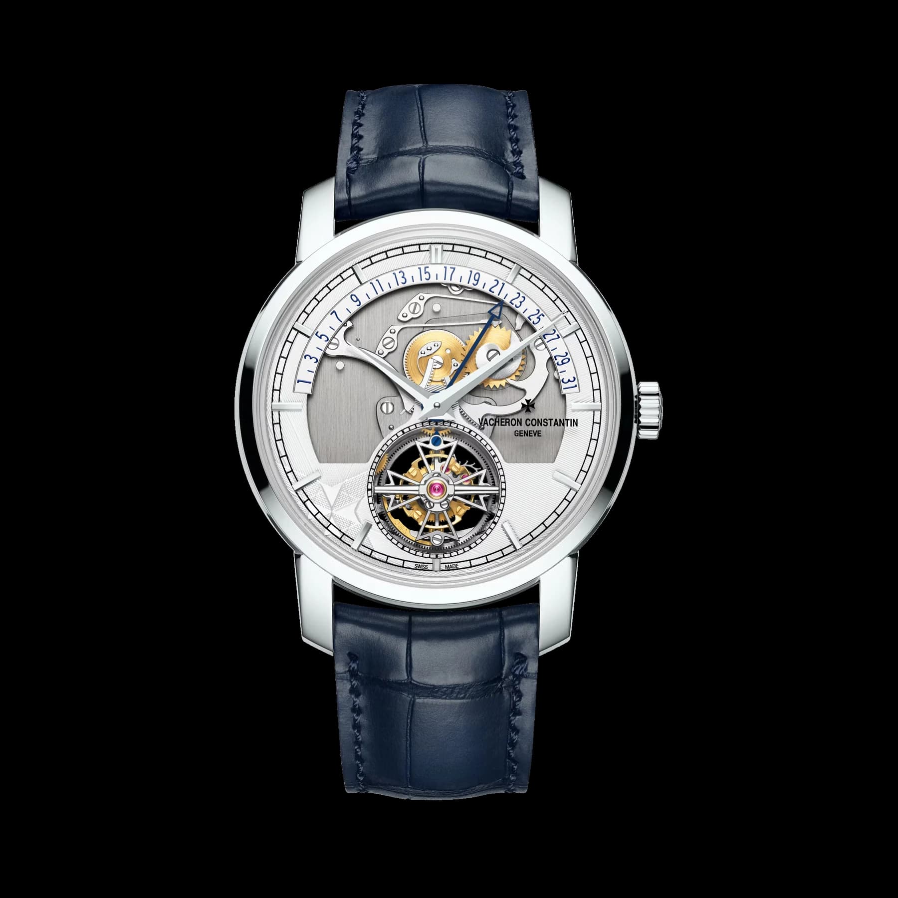 Traditionnelle tourbillon retrograde date openface